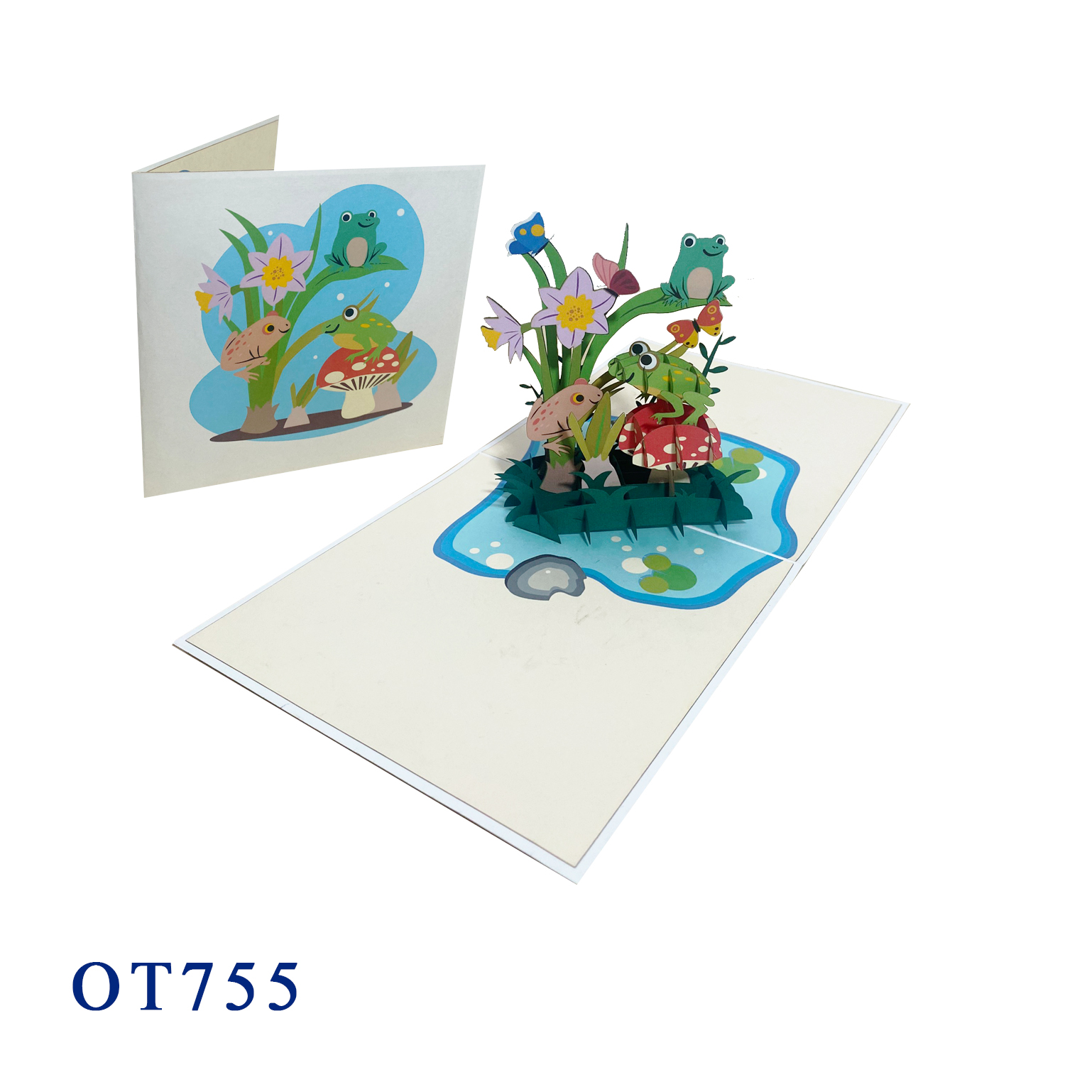 Frogs Pop Up Card