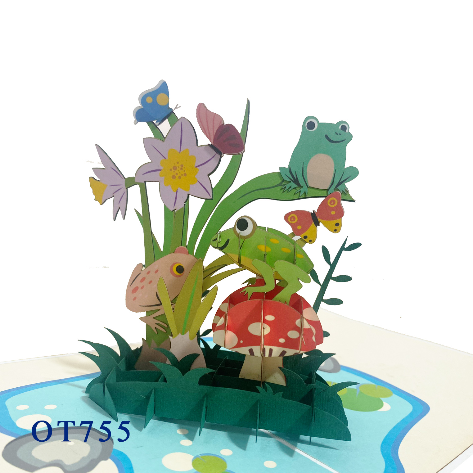 Frogs Pop Up Card