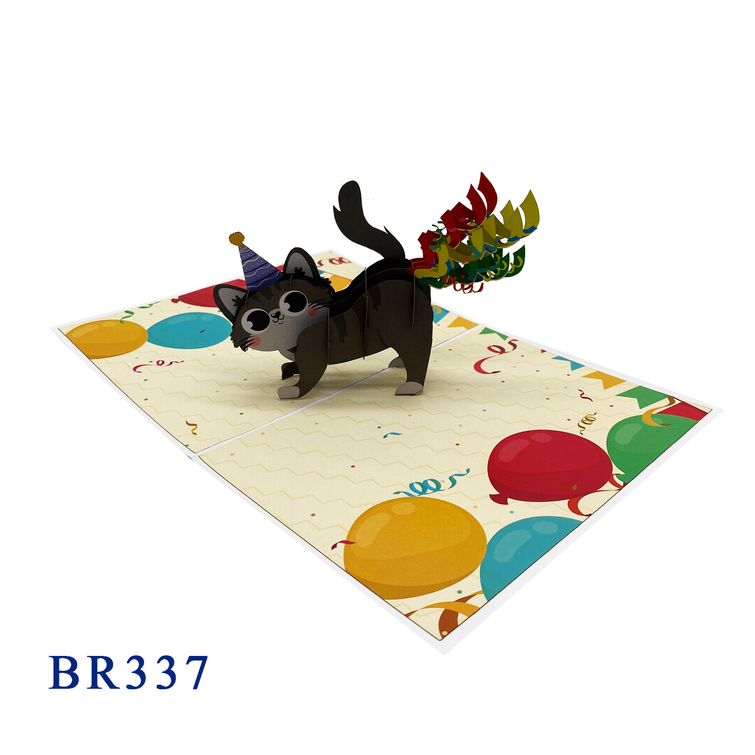 Funny Kitten Birthday Pop Up Card