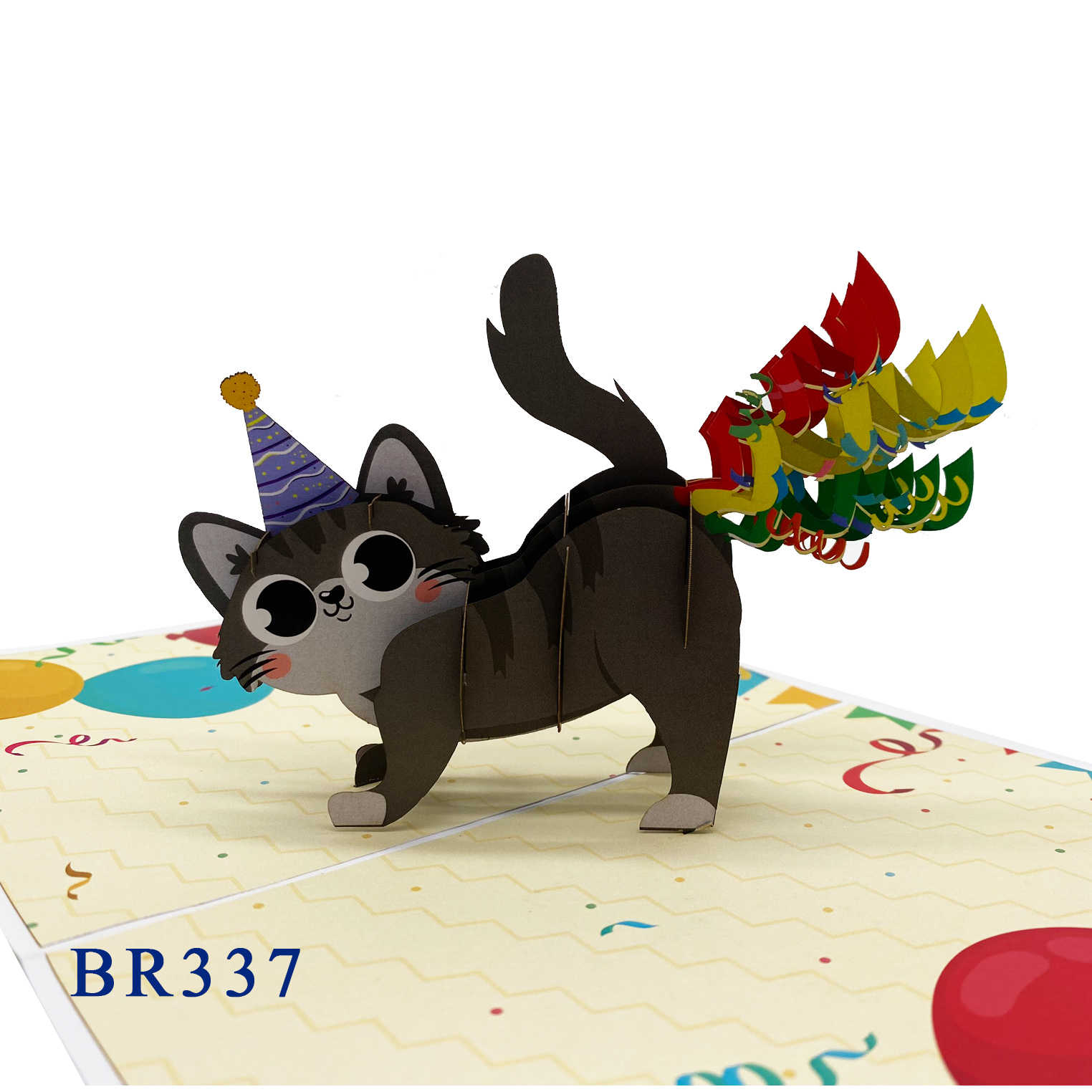 Funny Kitten Birthday Pop Up Card
