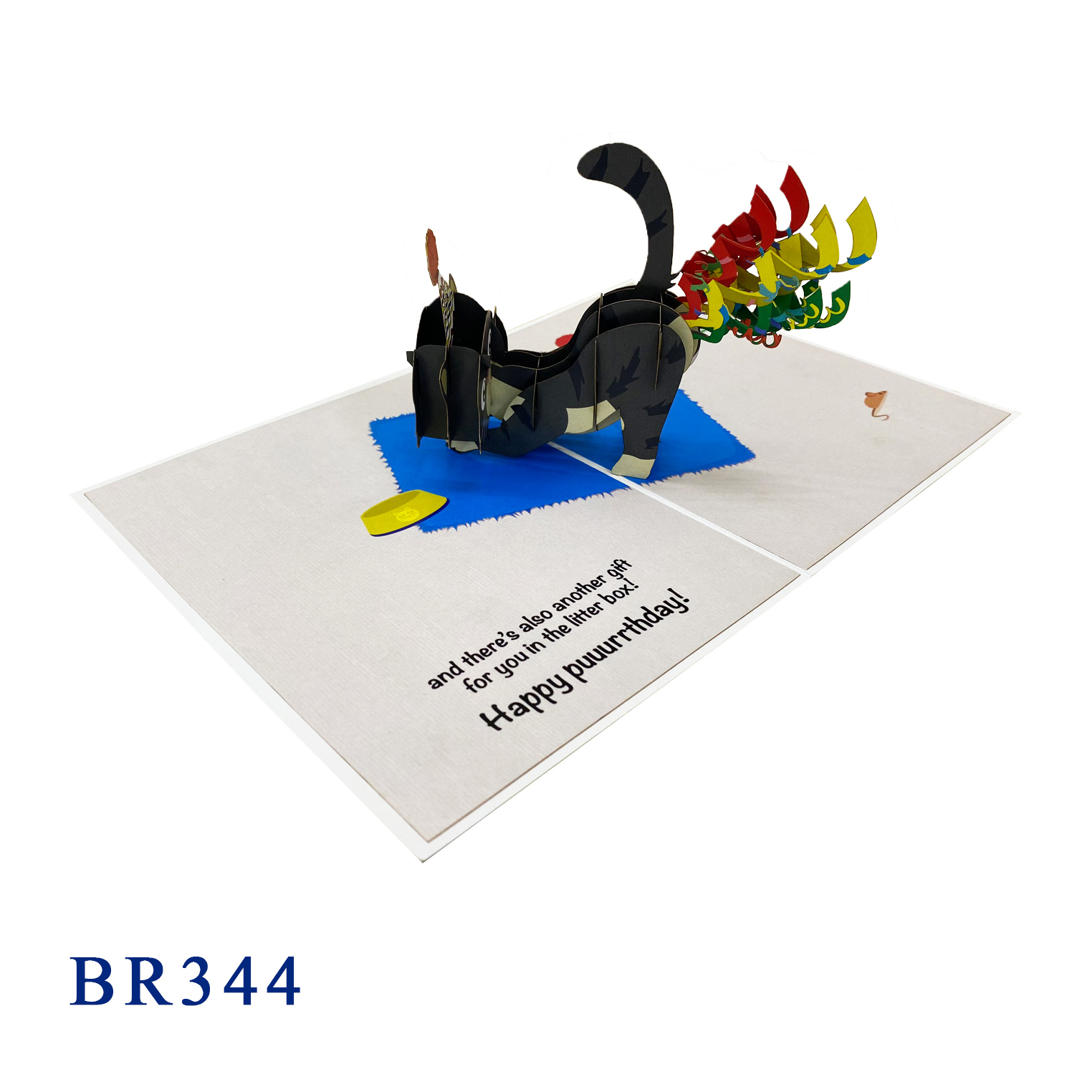 Funny Cat Birthday Pop Up Card