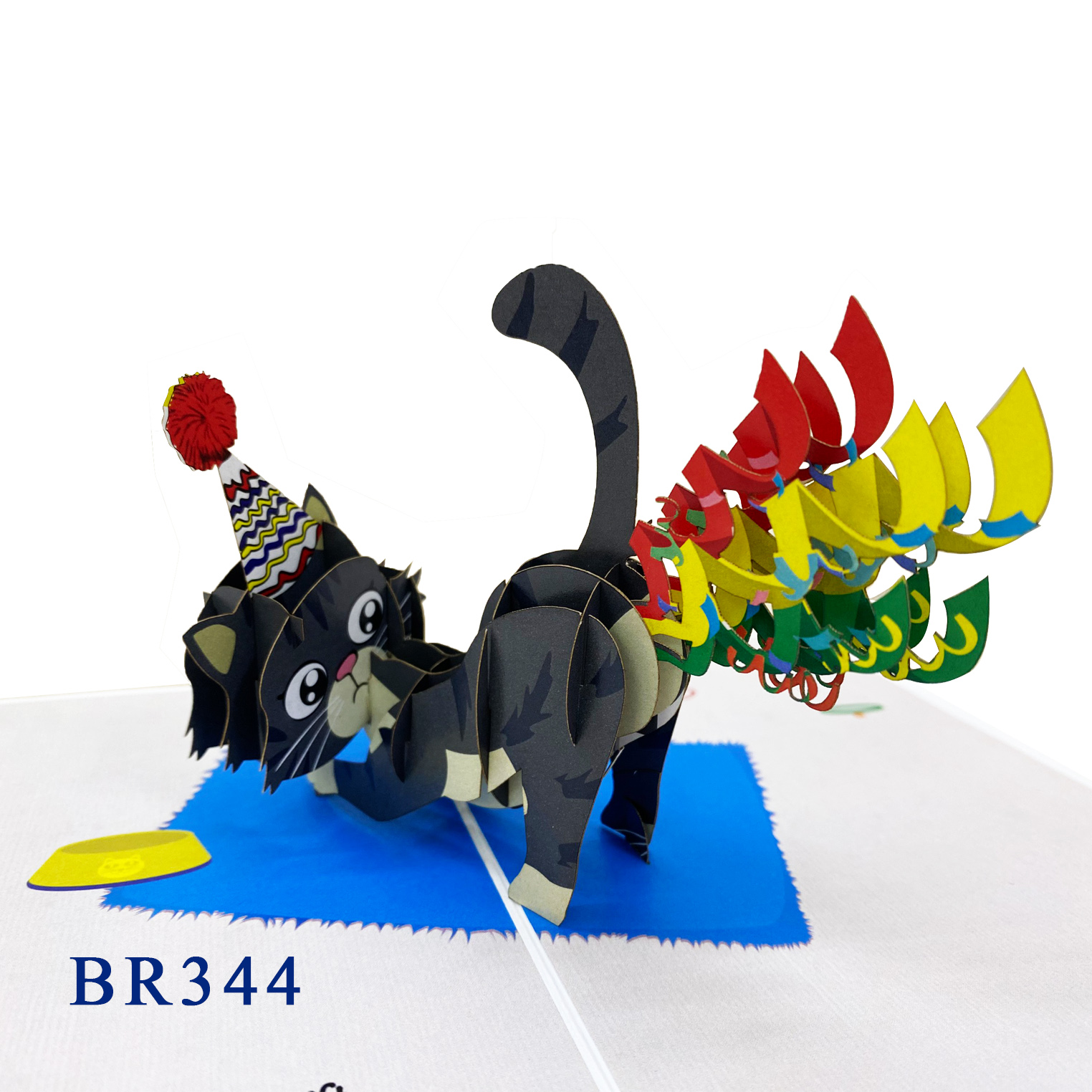Funny Cat Birthday Pop Up Card