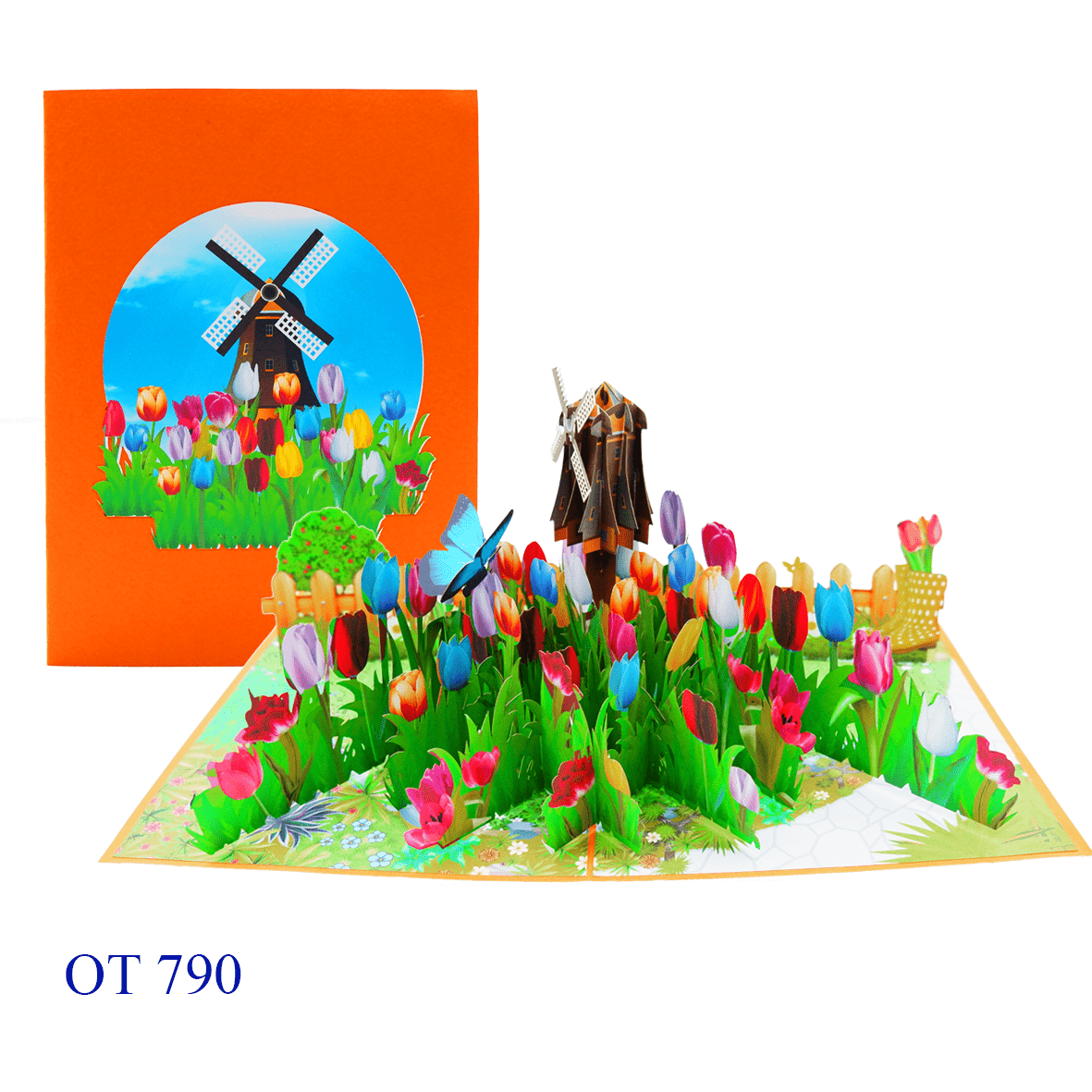 Garden Tulips Pop Up Card