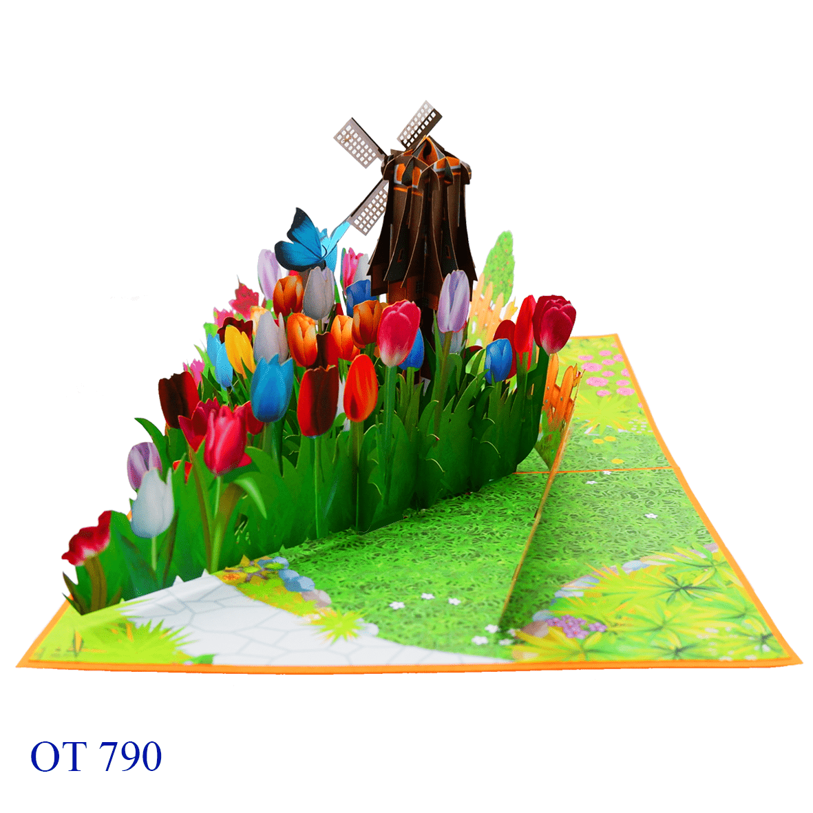 Garden Tulips Pop Up Card