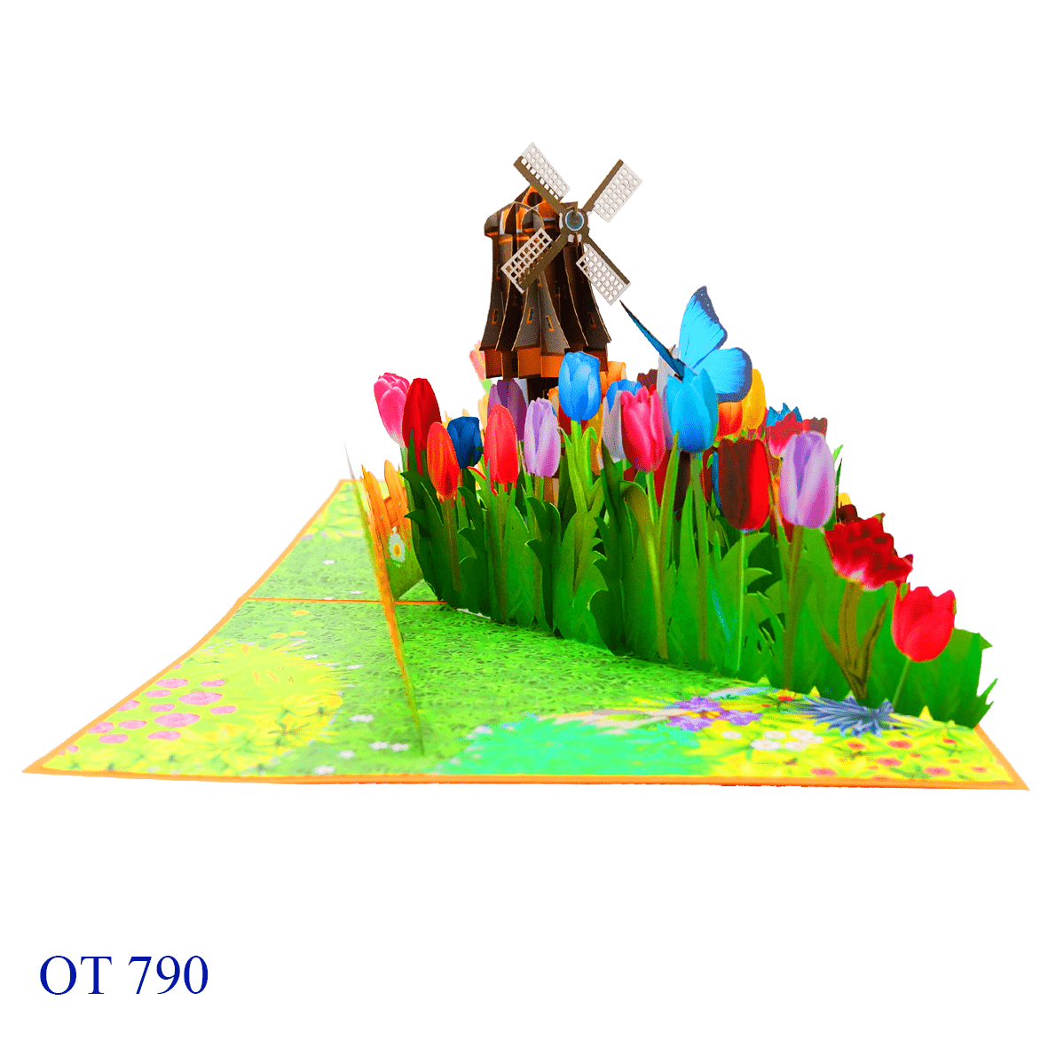 Garden Tulips Pop Up Card