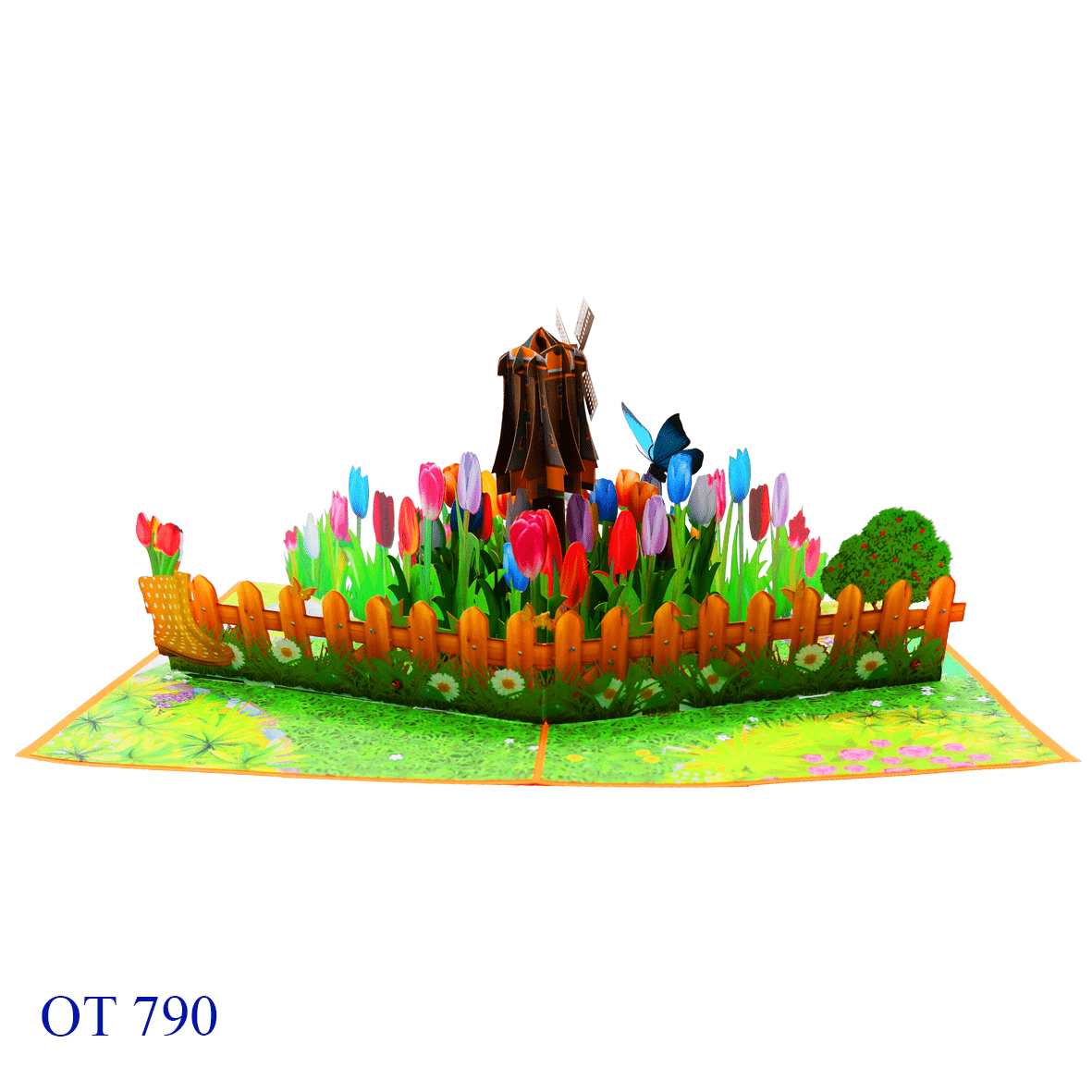 Garden Tulips Pop Up Card