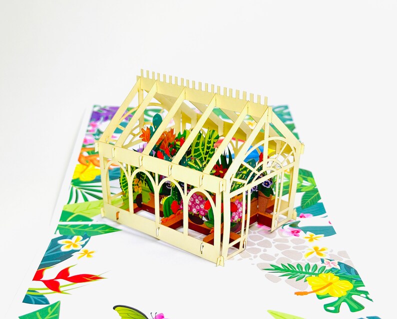 Greenhouse Pop Up Card