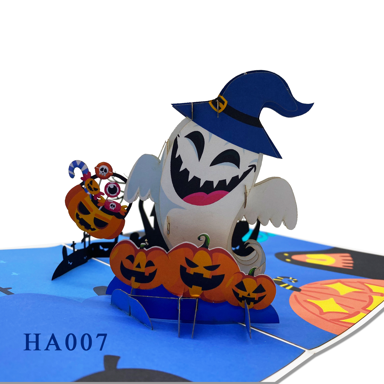 Ghost Halloween Pop Up Card
