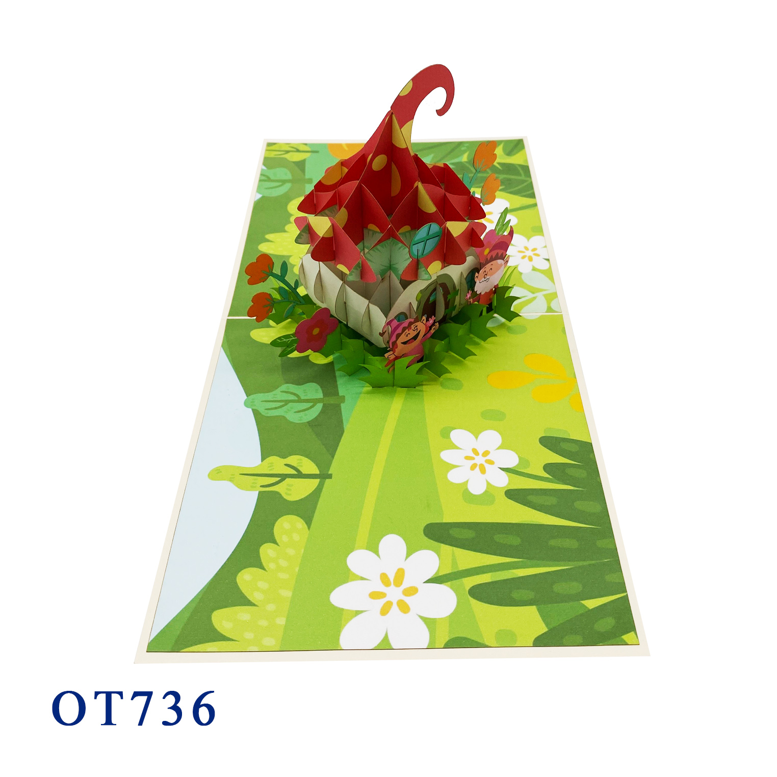 Gnomes House Pop Up Card