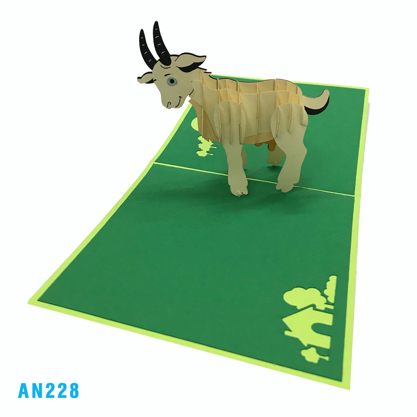 Goat Pop Up Card