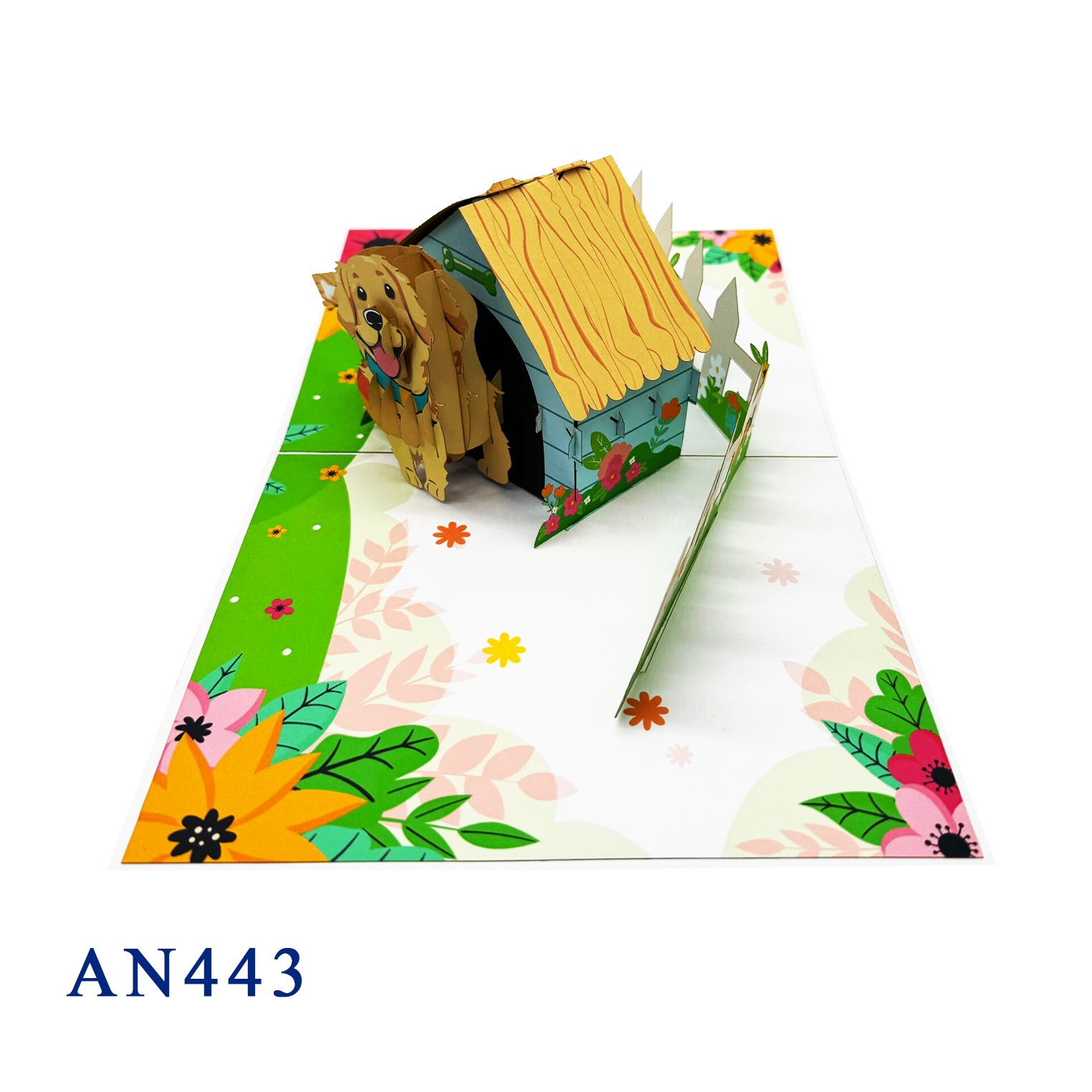 Golden Retriever Pop Up Card