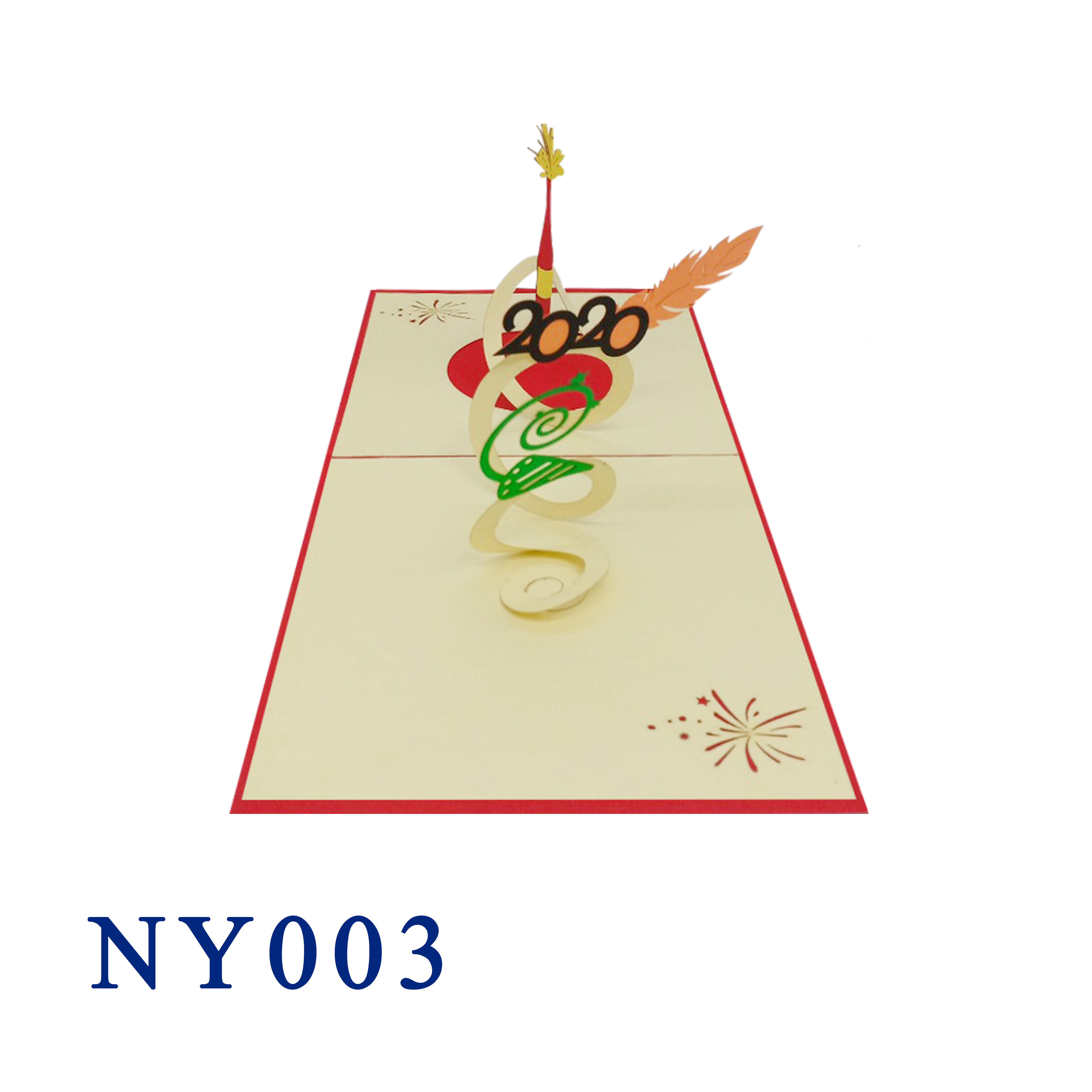 Happy New Year 2020 Pop Up Card