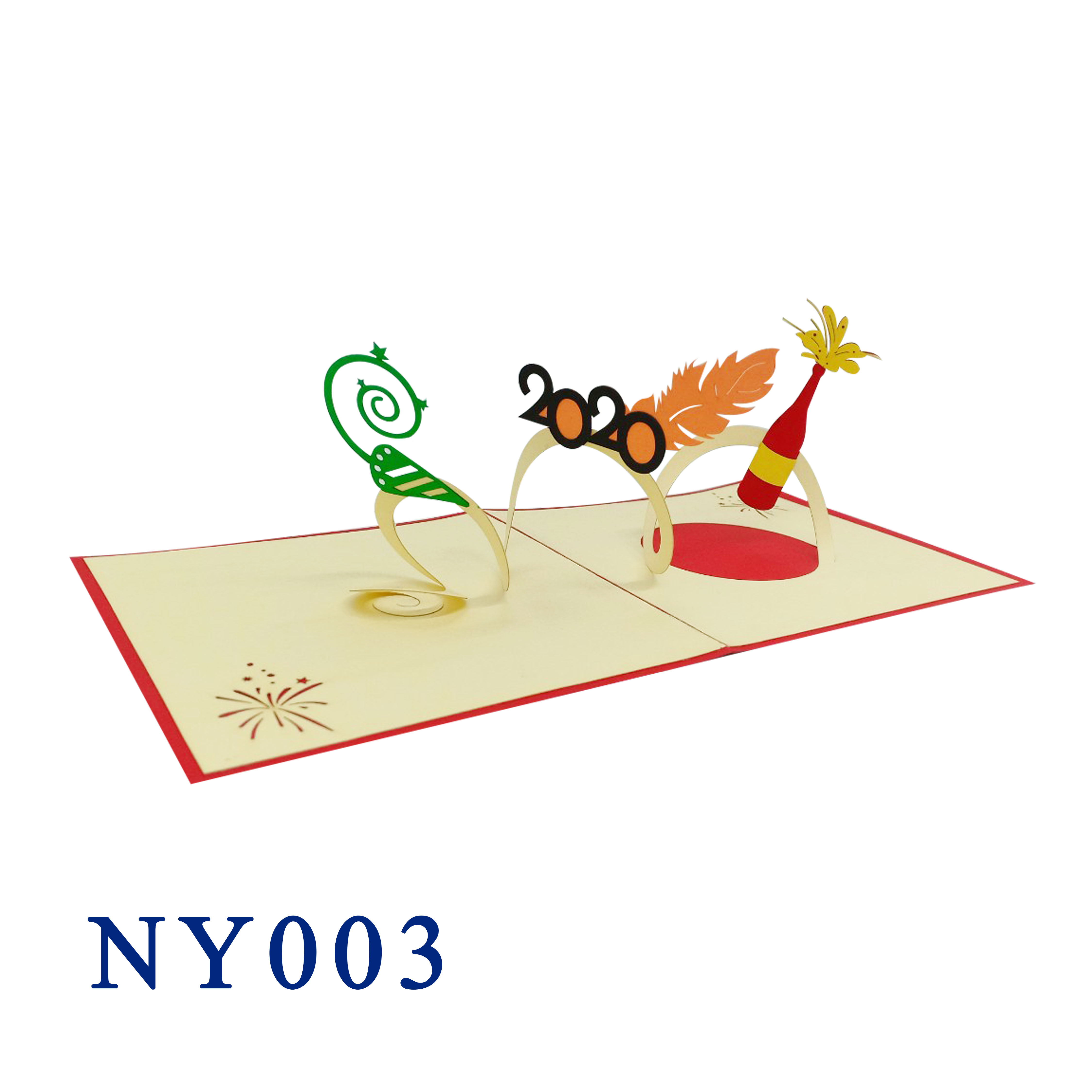 Happy New Year 2020 Pop Up Card