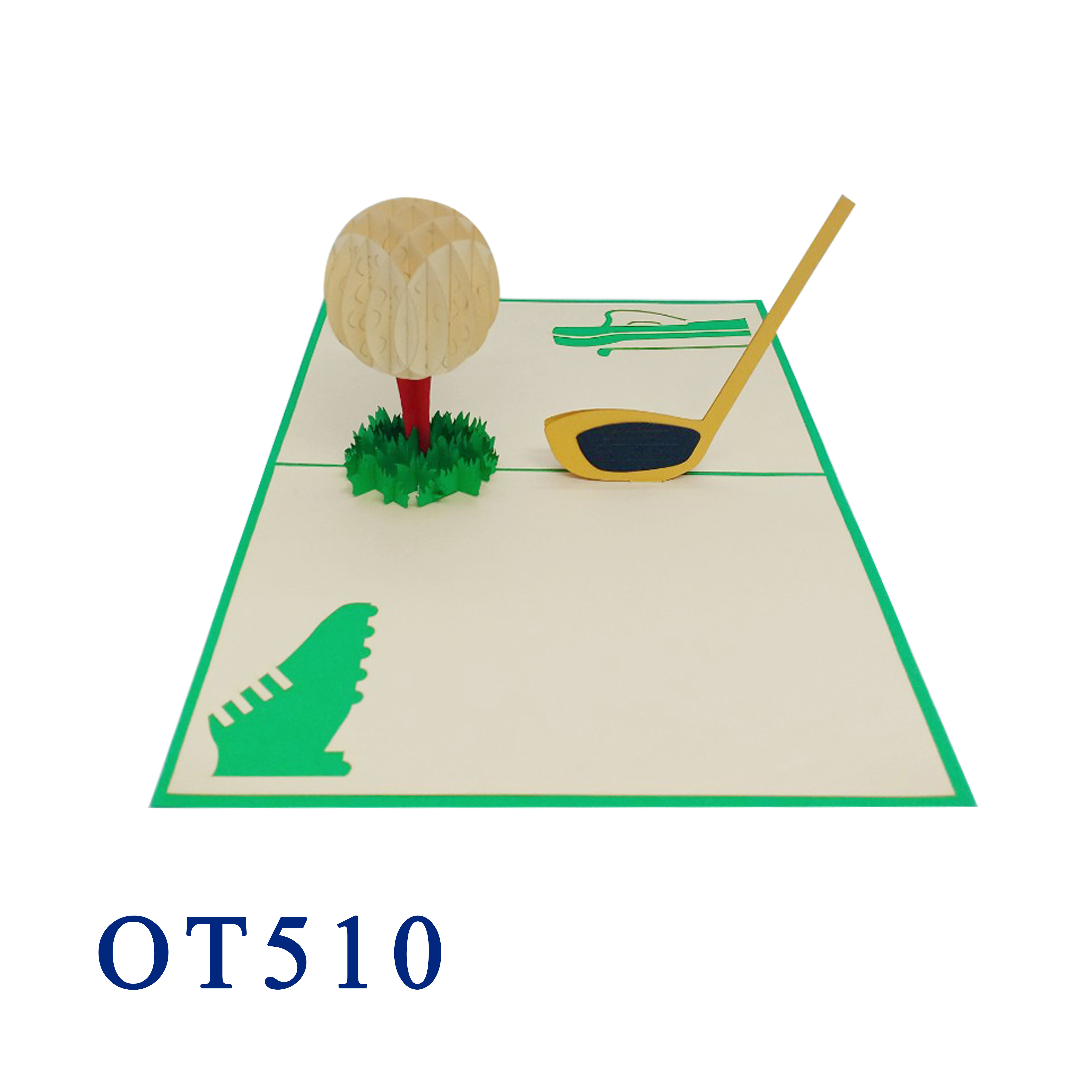 Golf Ball Pop Up Card