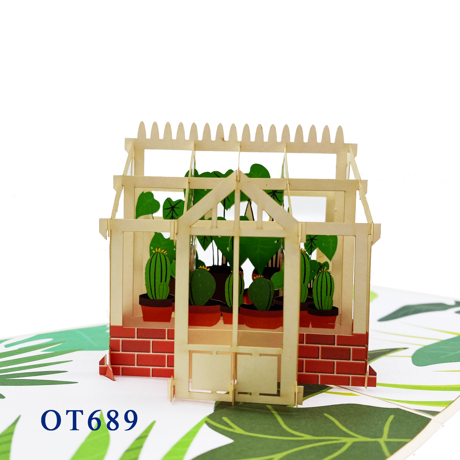Green House Pop  Up Card