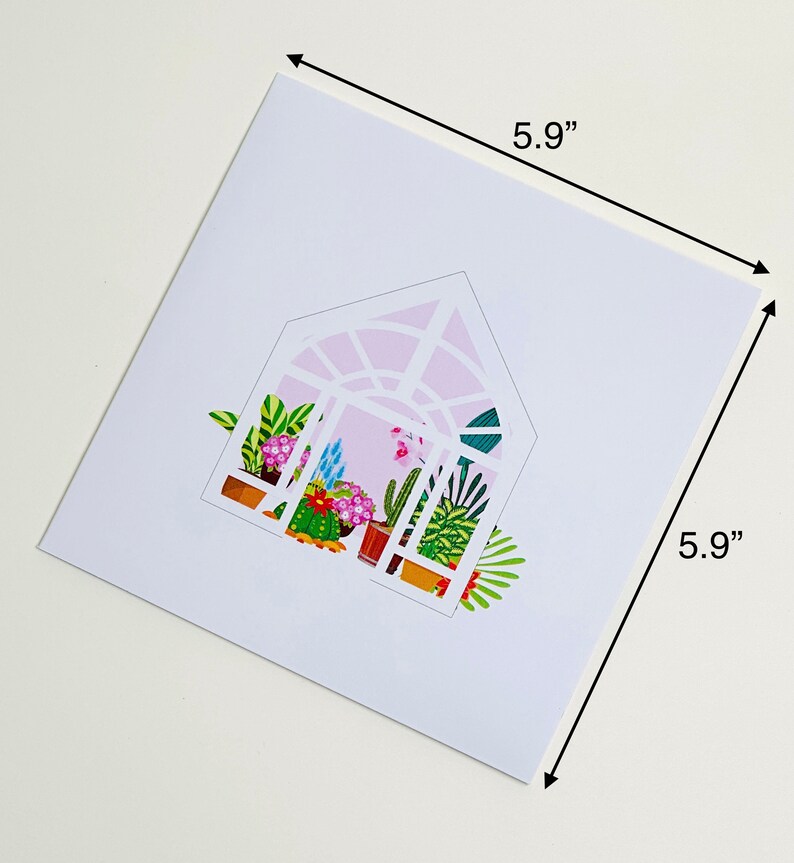 Greenhouse Pop Up Card