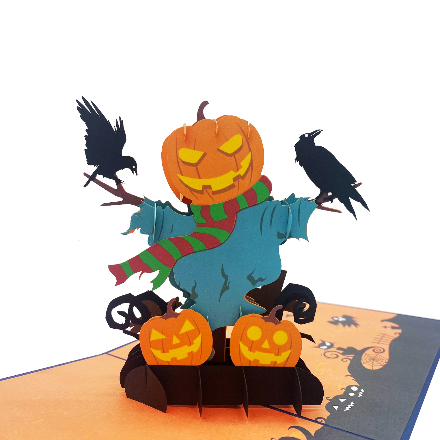 Halloween Pumpkin Pop Up Card