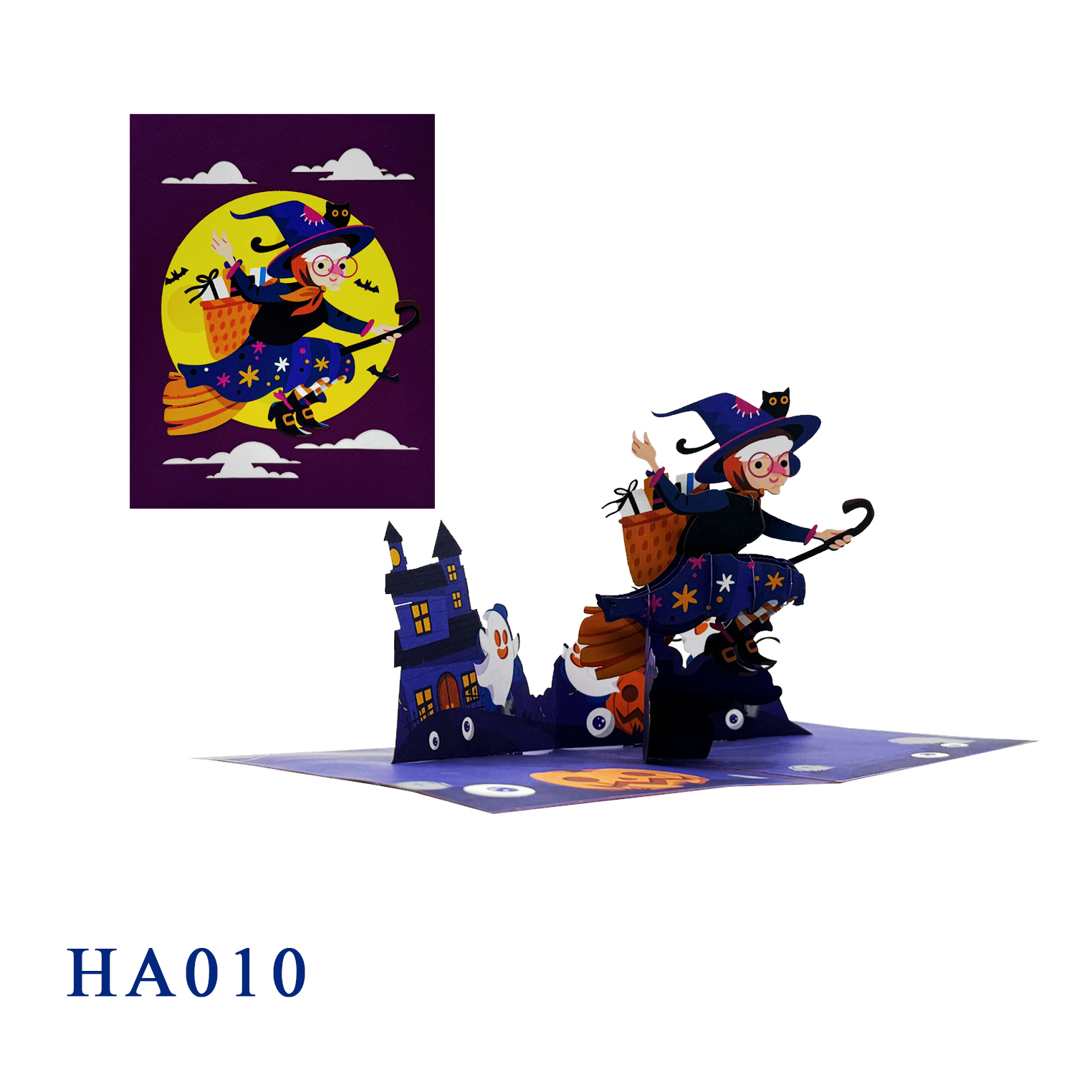 Halloween Witch Pop Up Card