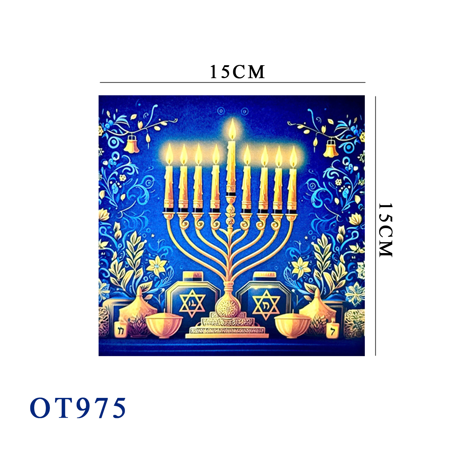 Hanukkah Menorah Pop-up Card | Handmade 3D Holiday Greeting