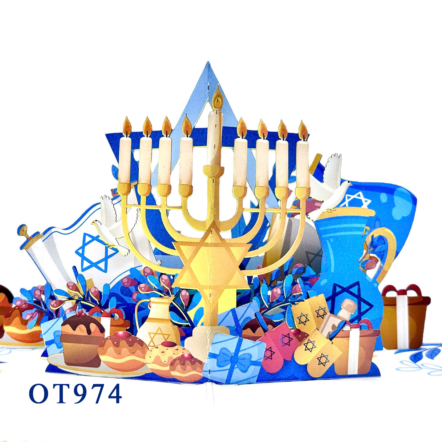 Hanukkah Pop-up Card