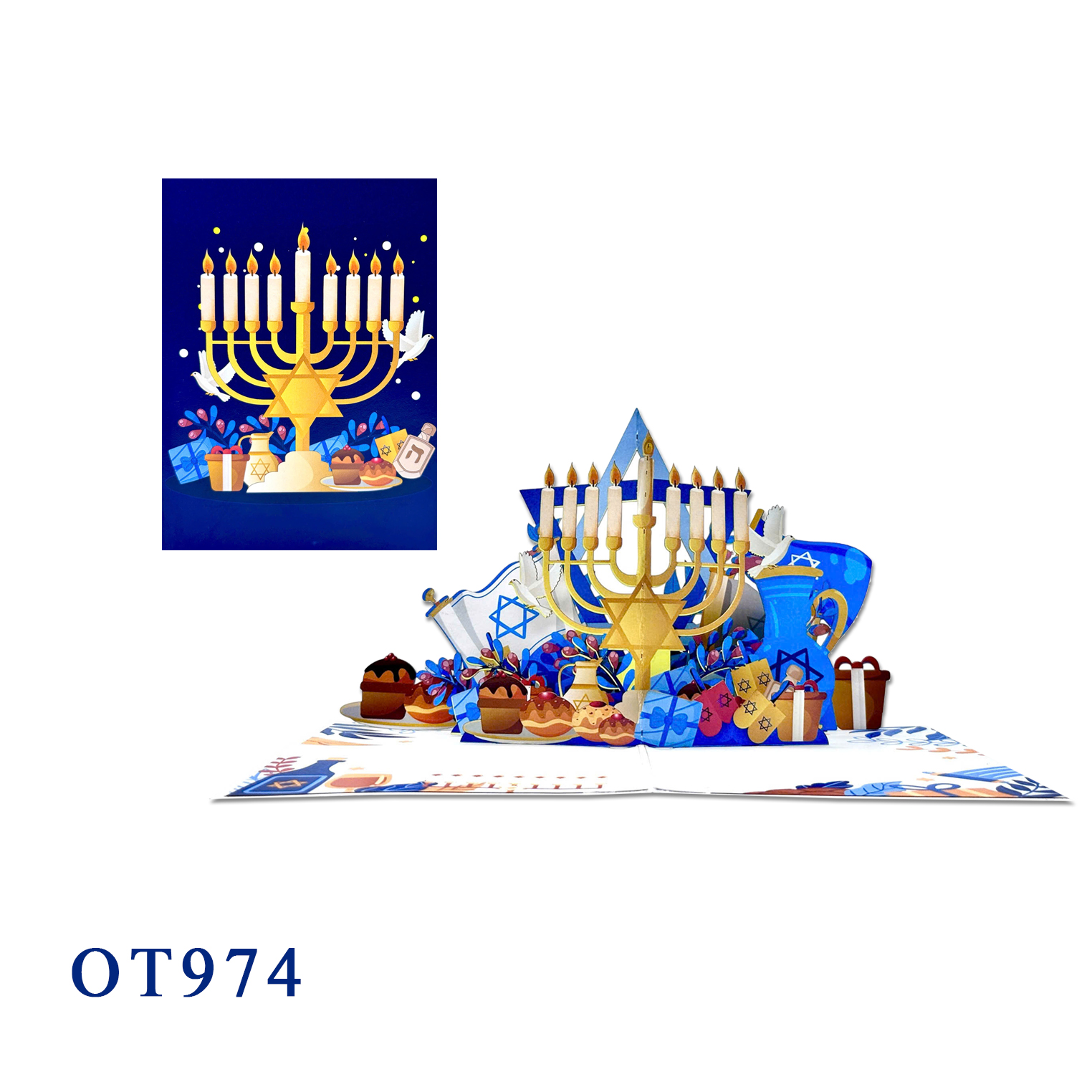 Hanukkah Pop-up Card