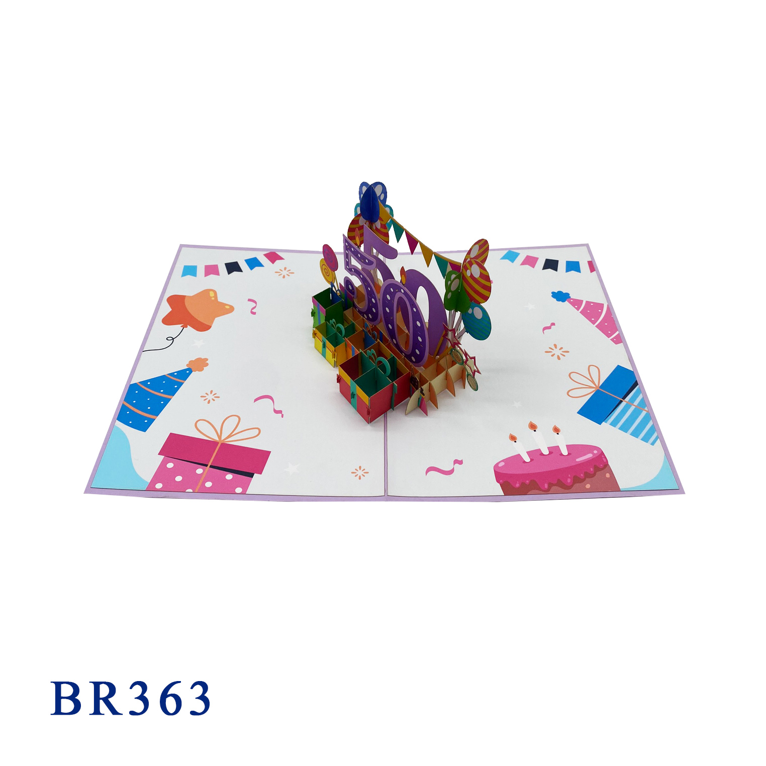 Happy Birthday Age Number Pop Up Card