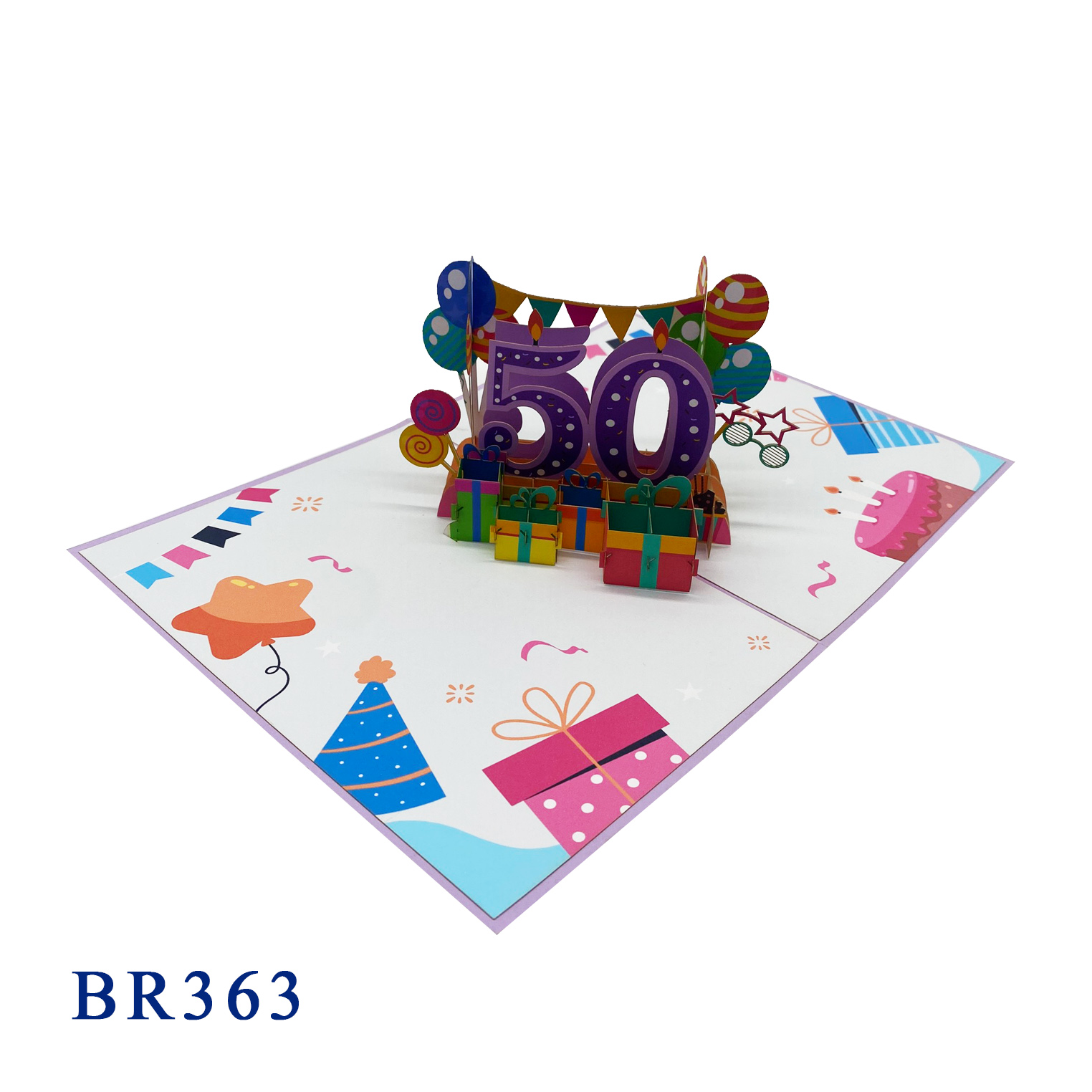 Happy Birthday Age Number Pop Up Card