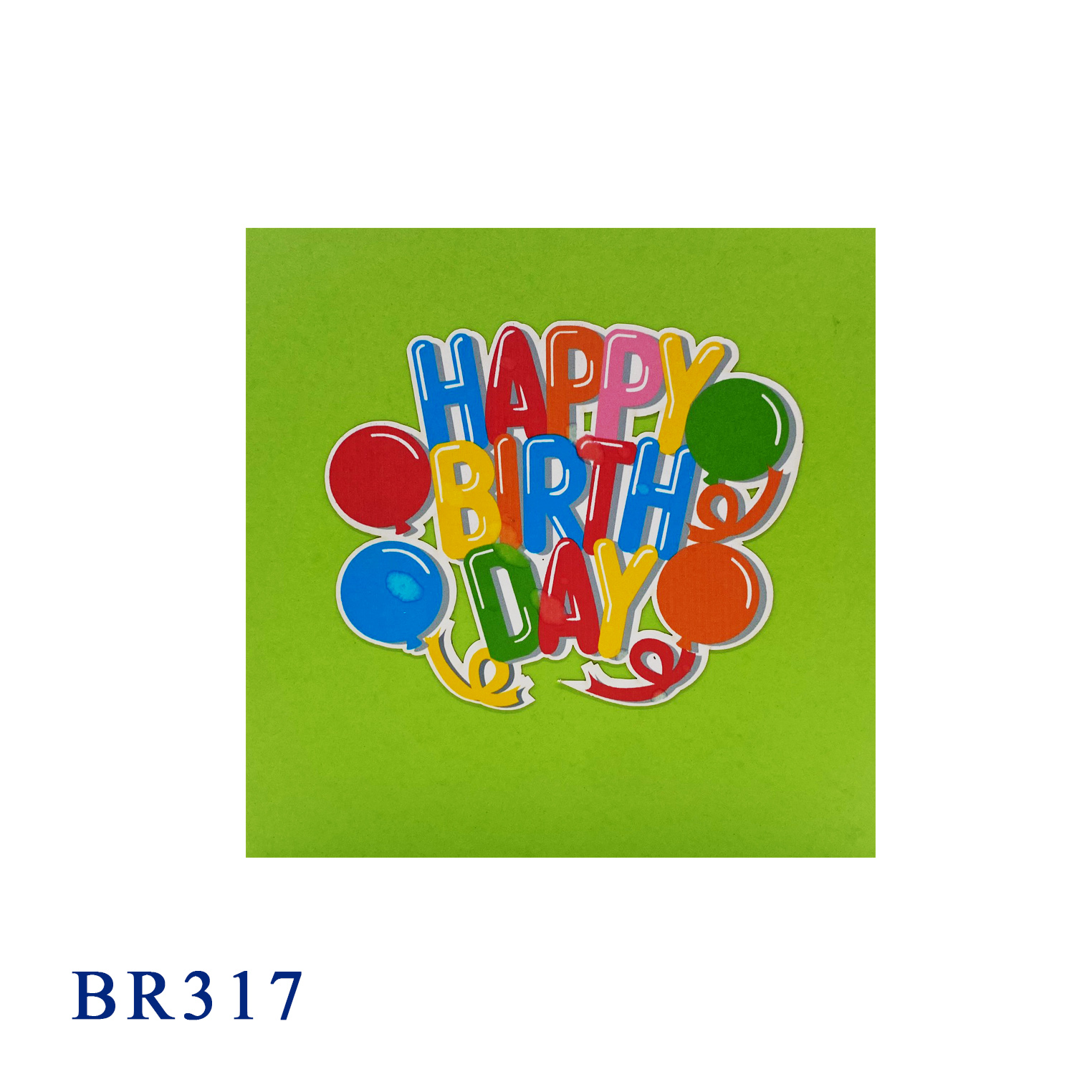 Happy Birthday Balloons Pop Up Card