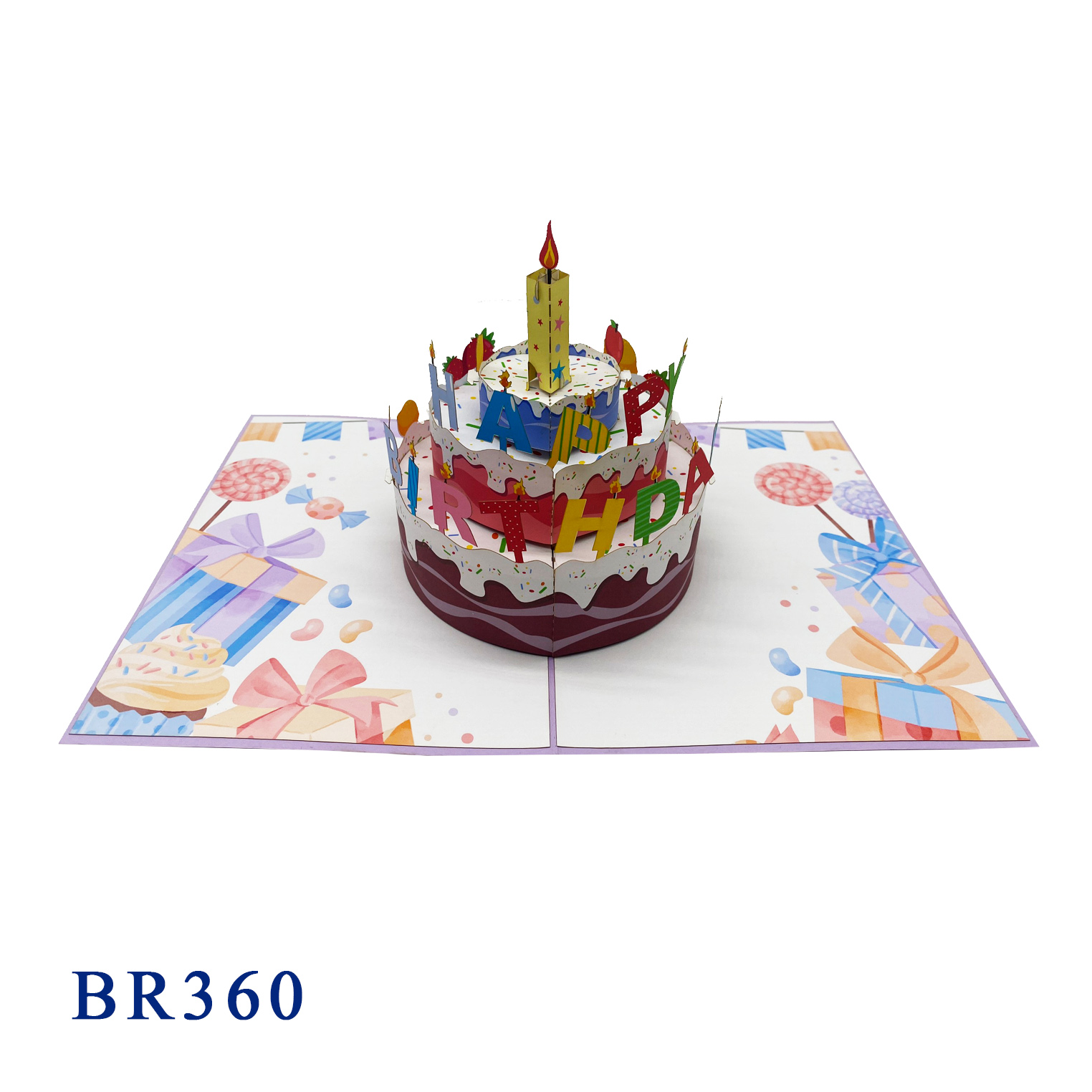 Happy Birthday Cake Pop Up Card