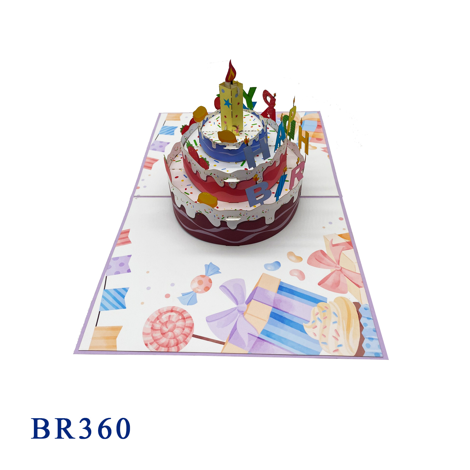 Happy Birthday Cake Pop Up Card