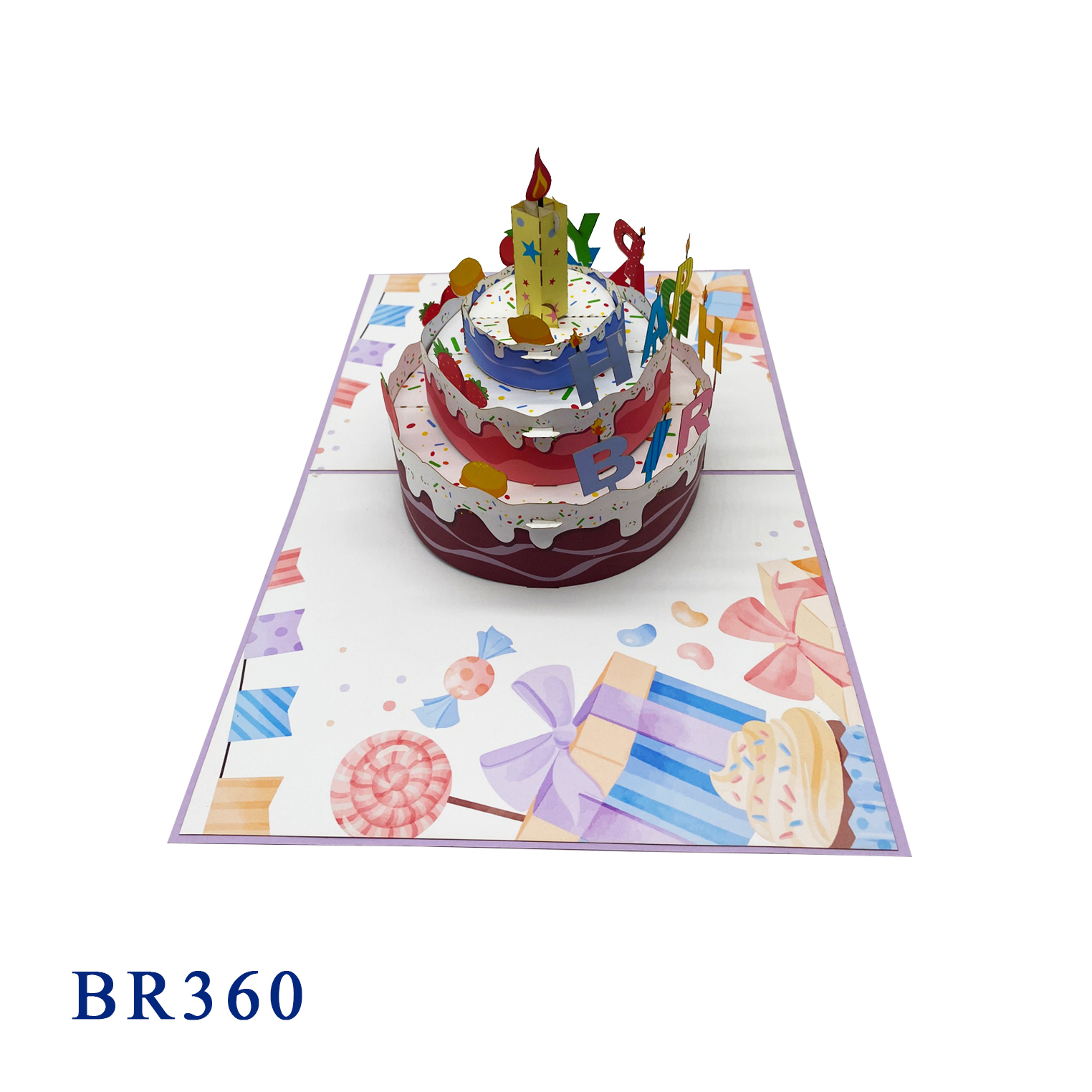 Happy Birthday Cake Pop Up Card