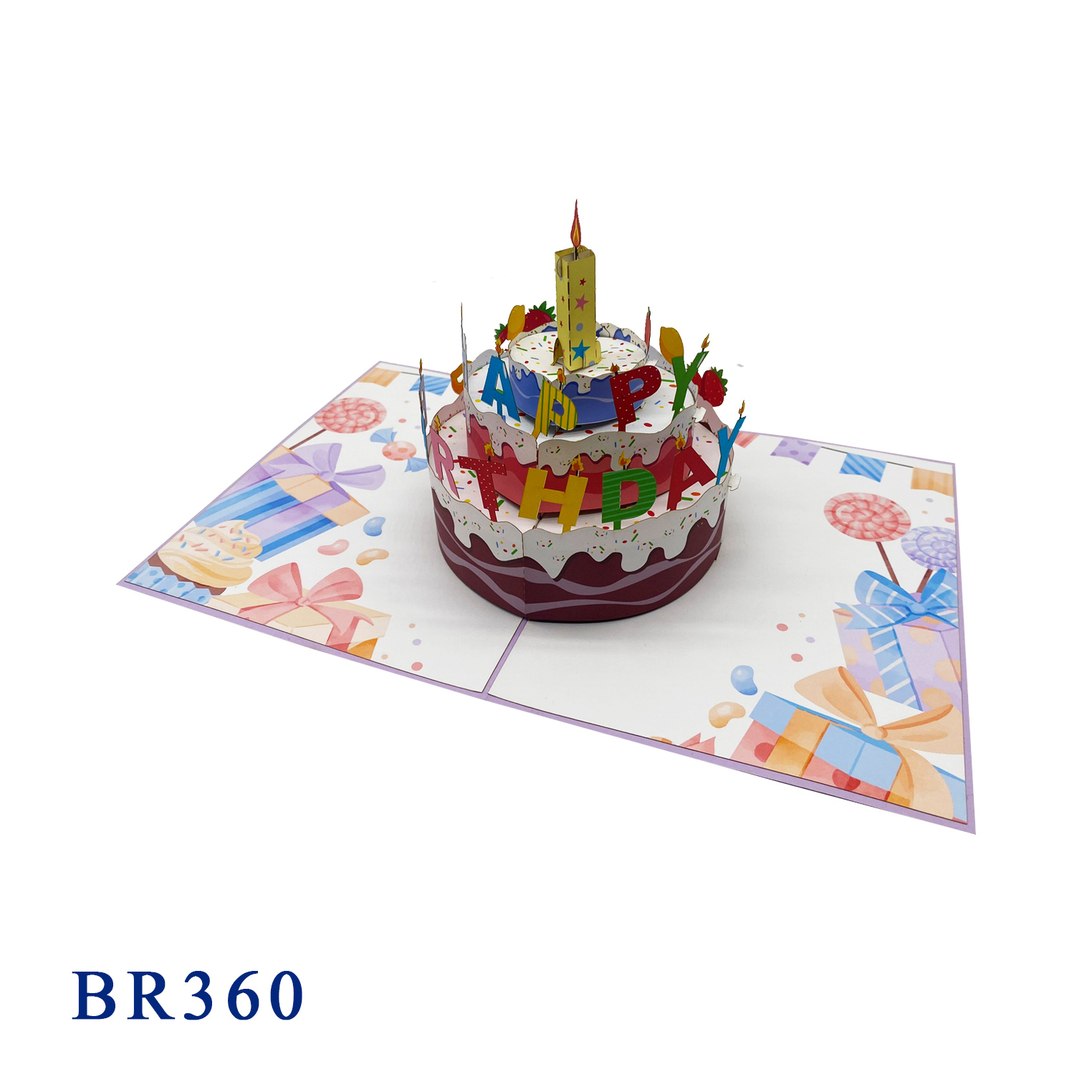 Happy Birthday Cake Pop Up Card