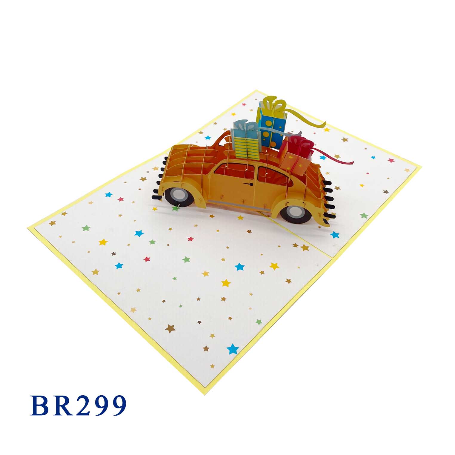 Happy Birthday Car Gifts Pop Up Card