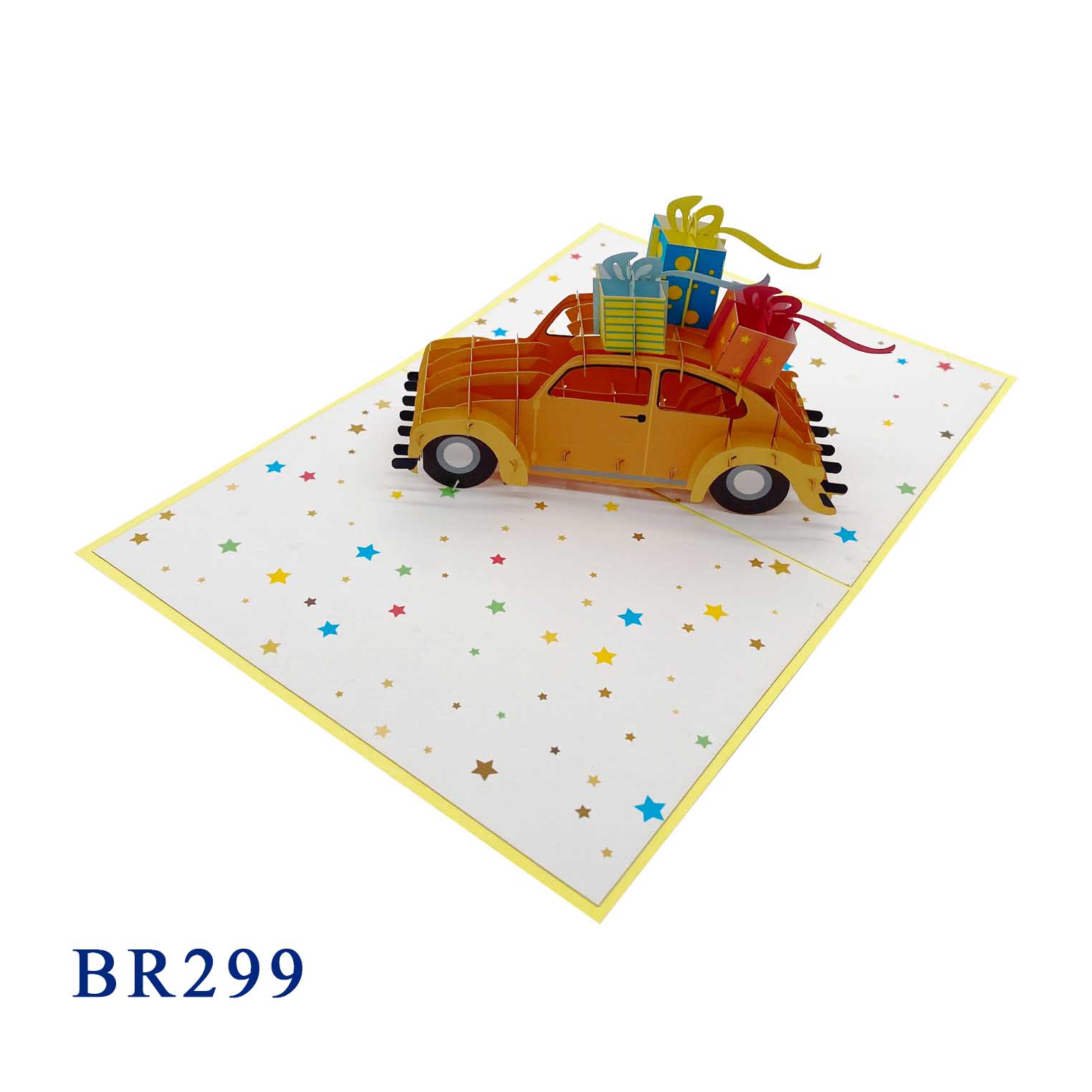 Happy Birthday Car Gifts Pop Up Card
