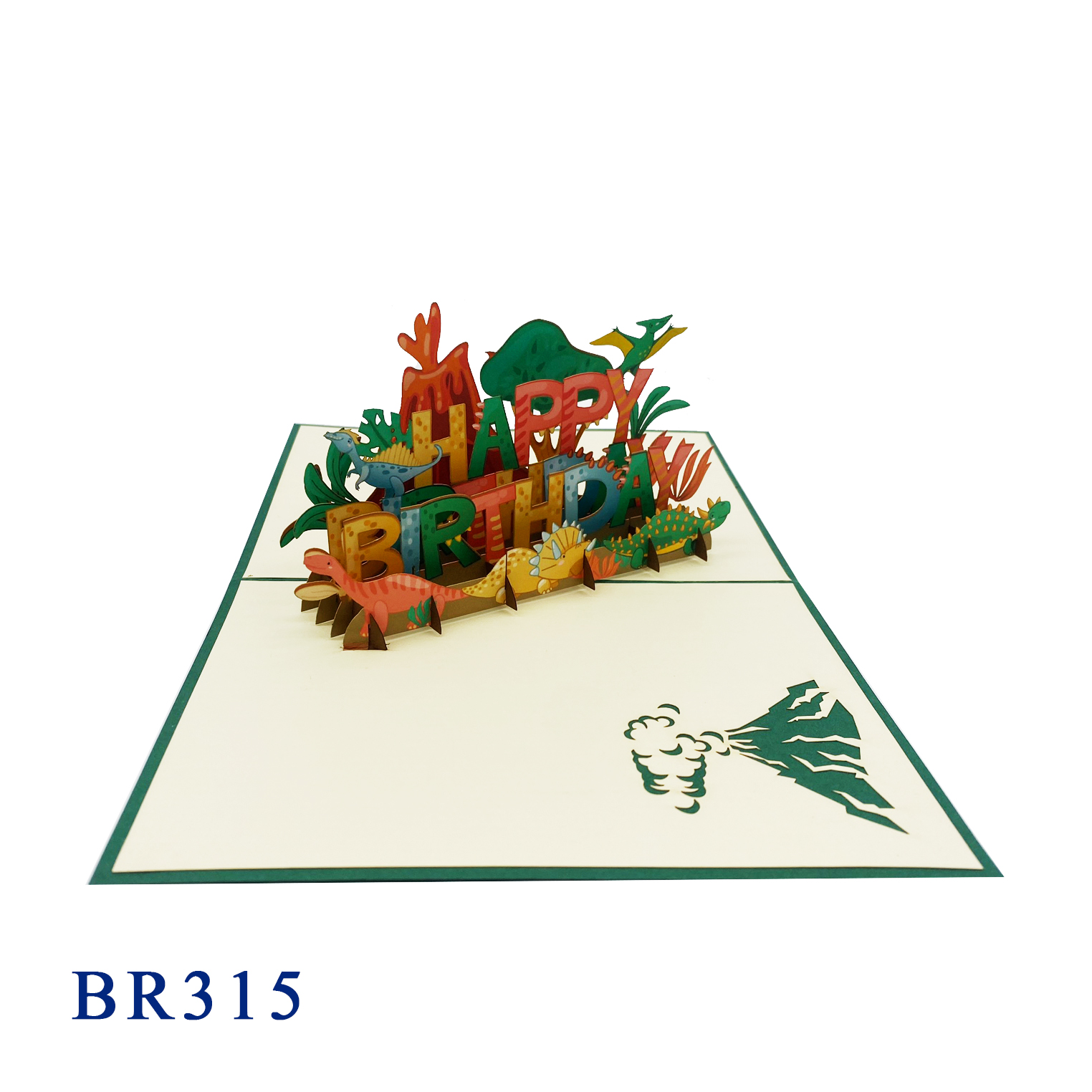 Happy Birthday Dinosaurus Park Pop Up Card