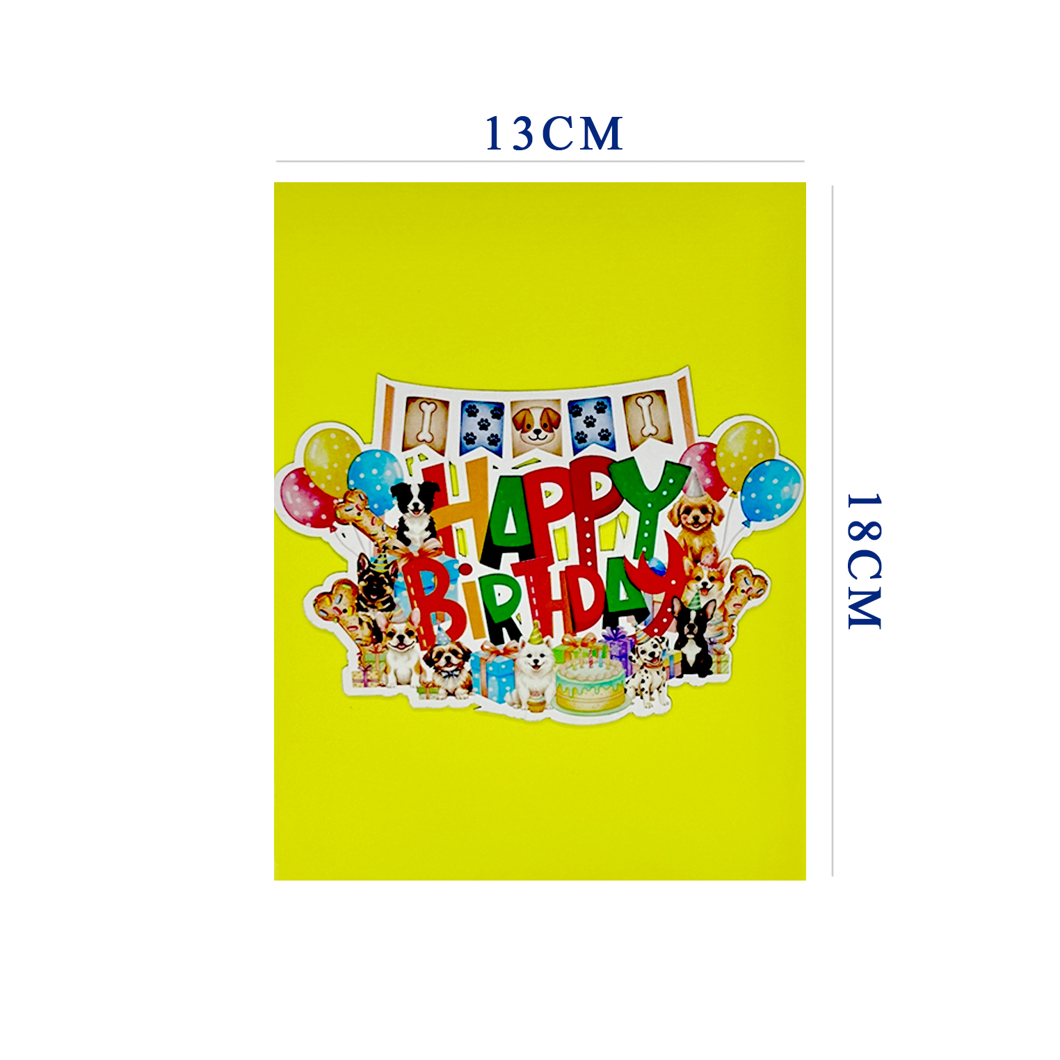 Happy Birthday Dogs Pop-up Card – 3D Birthday Greeting Card