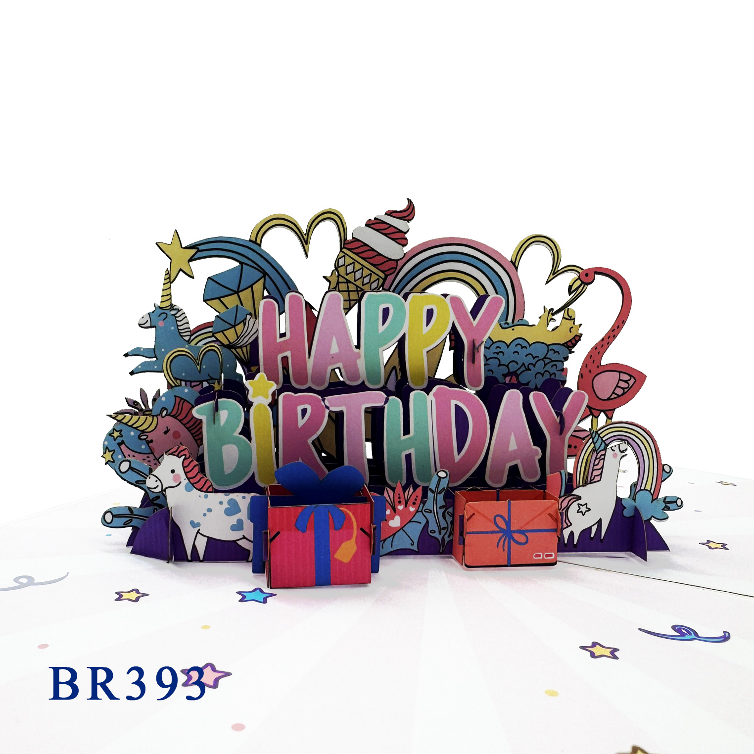 Happy Birthday For Girls Pop Up Card