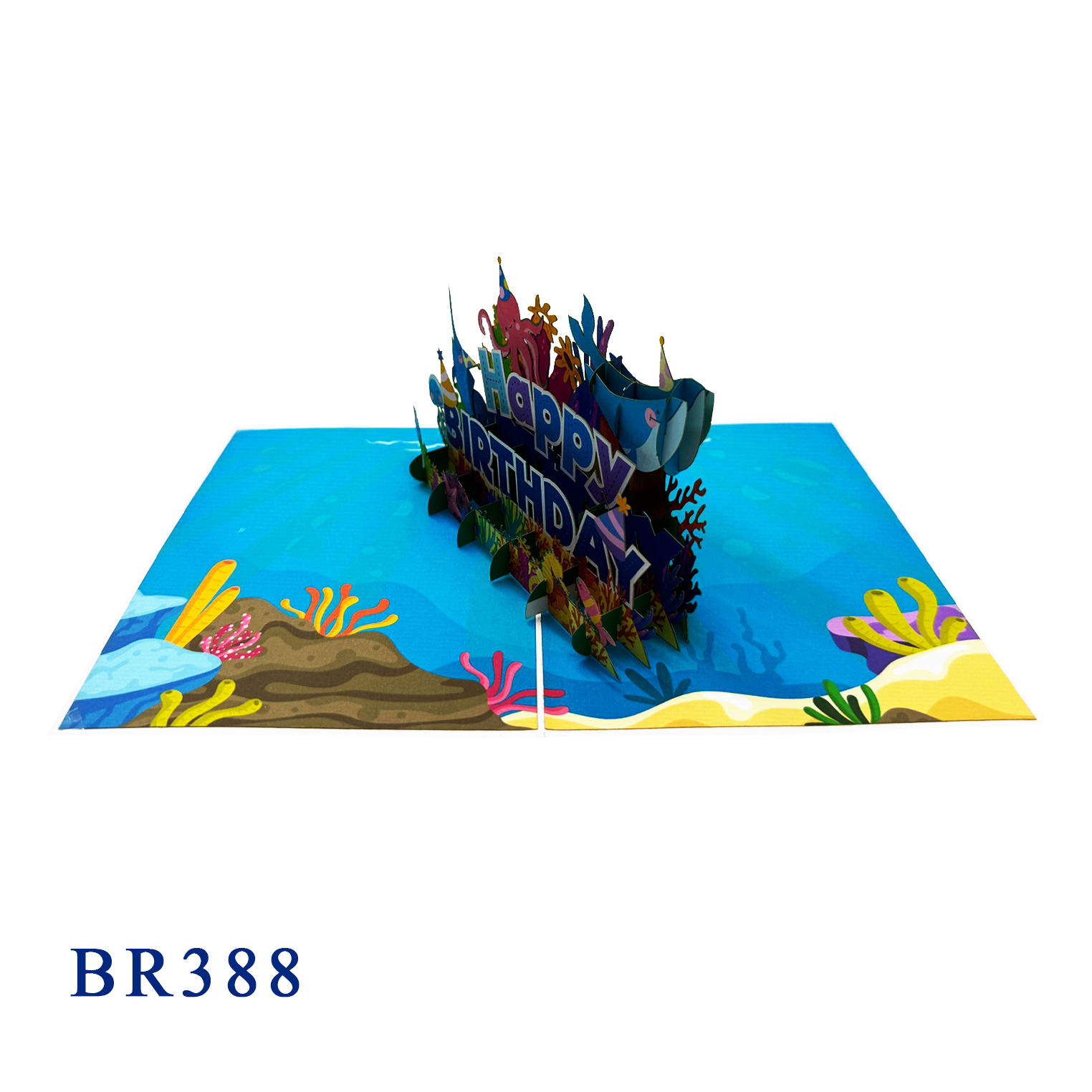 Happy Birthday Ocean Pop Up Card