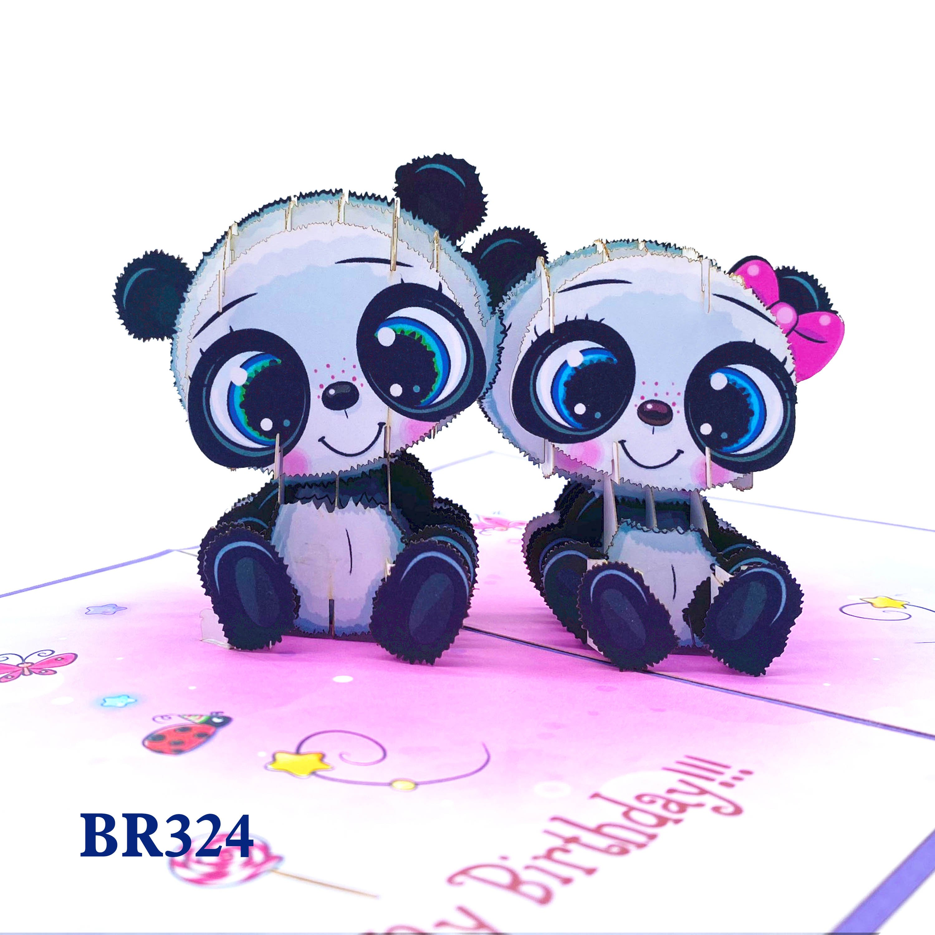 Happy Birthday Panda Pop Up Card