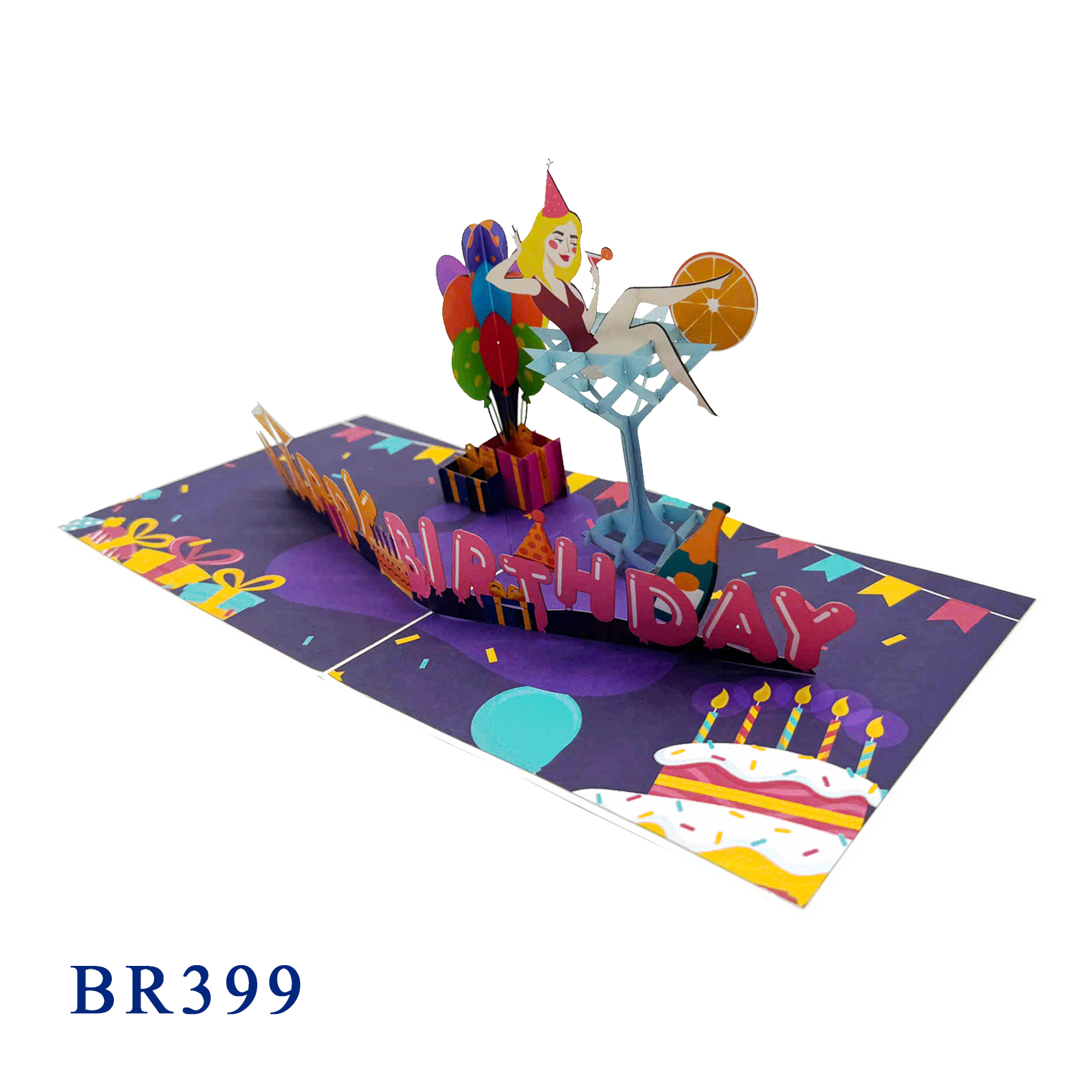 Happy Birthday Party Pop Up Card