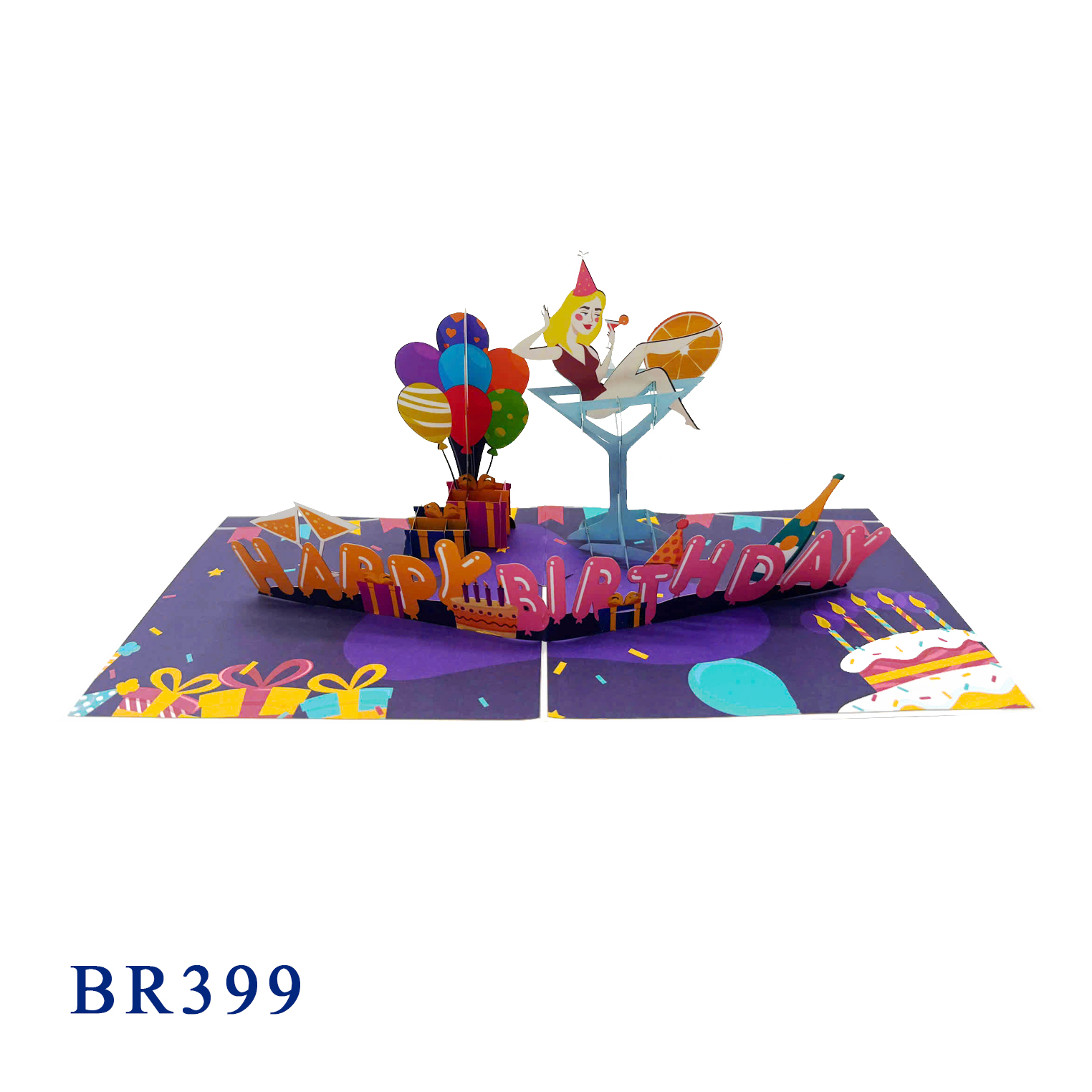 Happy Birthday Party Pop Up Card