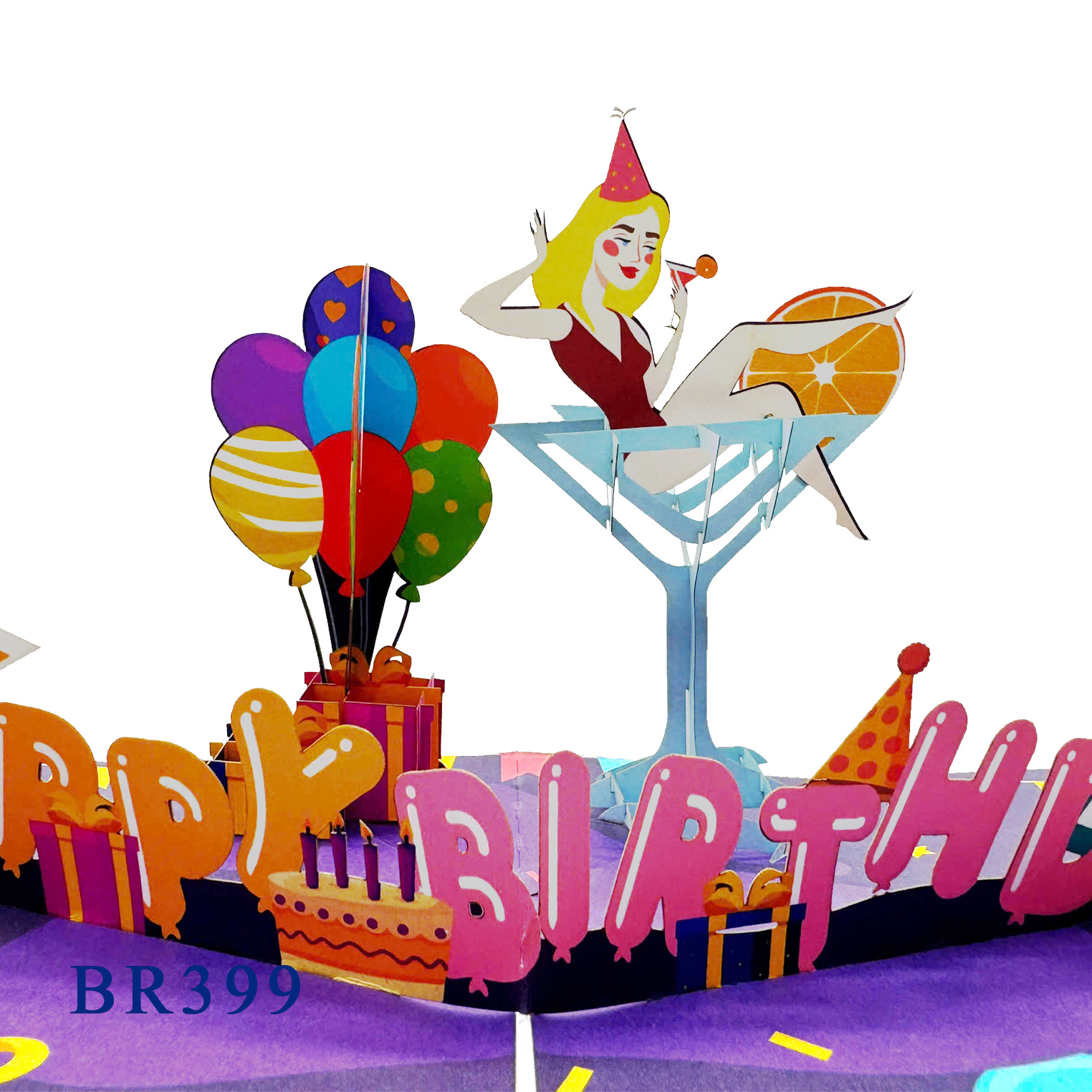 Happy Birthday Party Pop Up Card