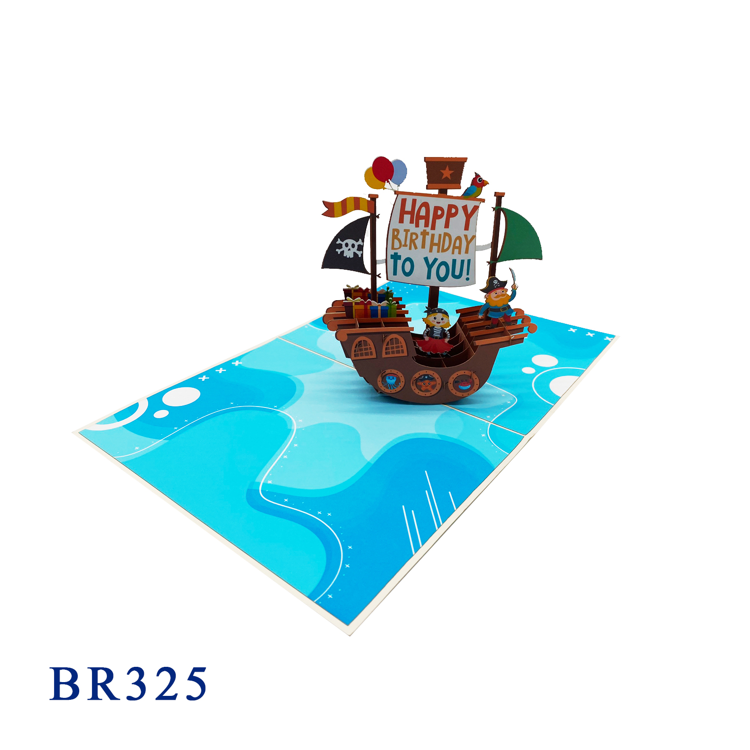 Happy Birthday Pirate Pop Up Card