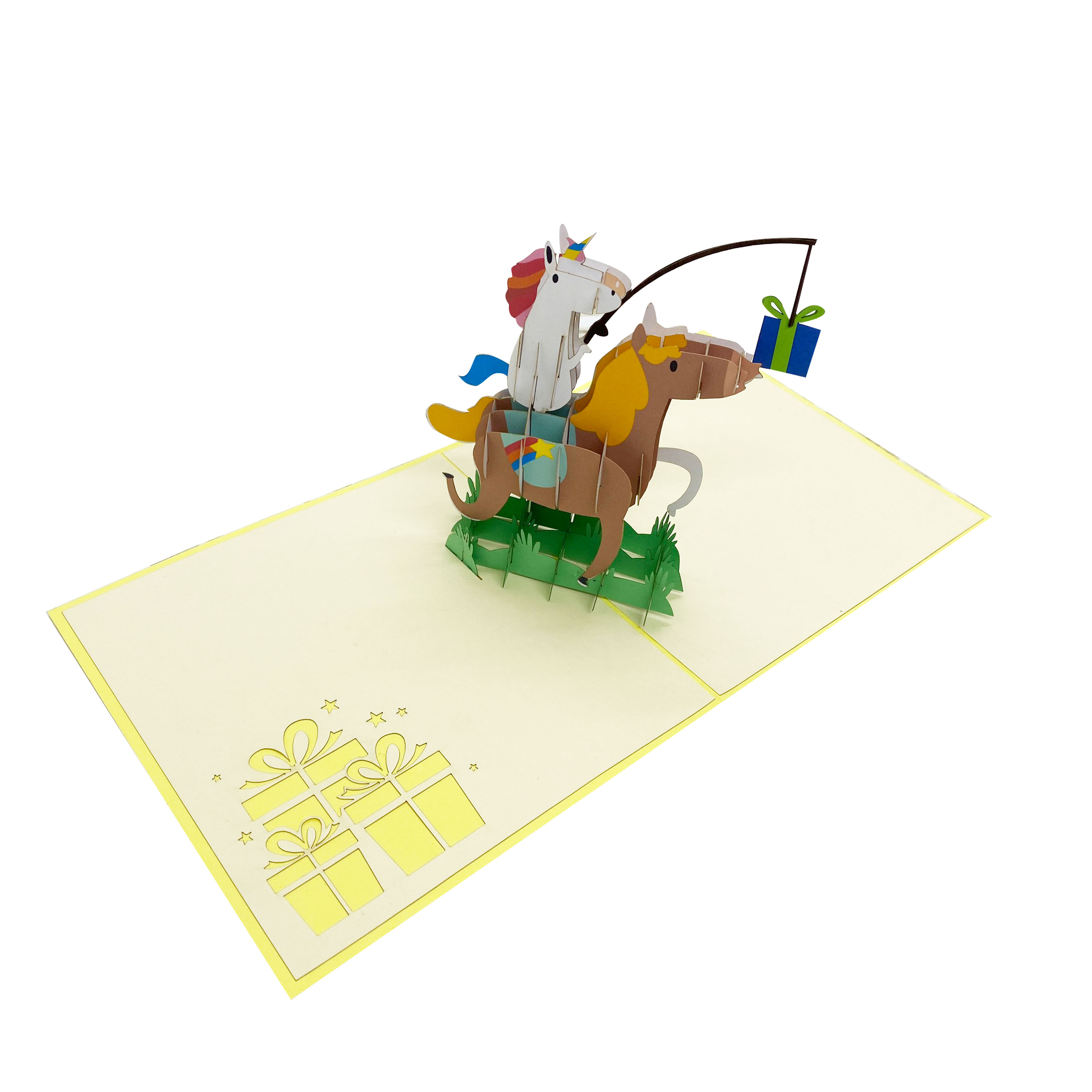 Pony & Llama Pop Up Card