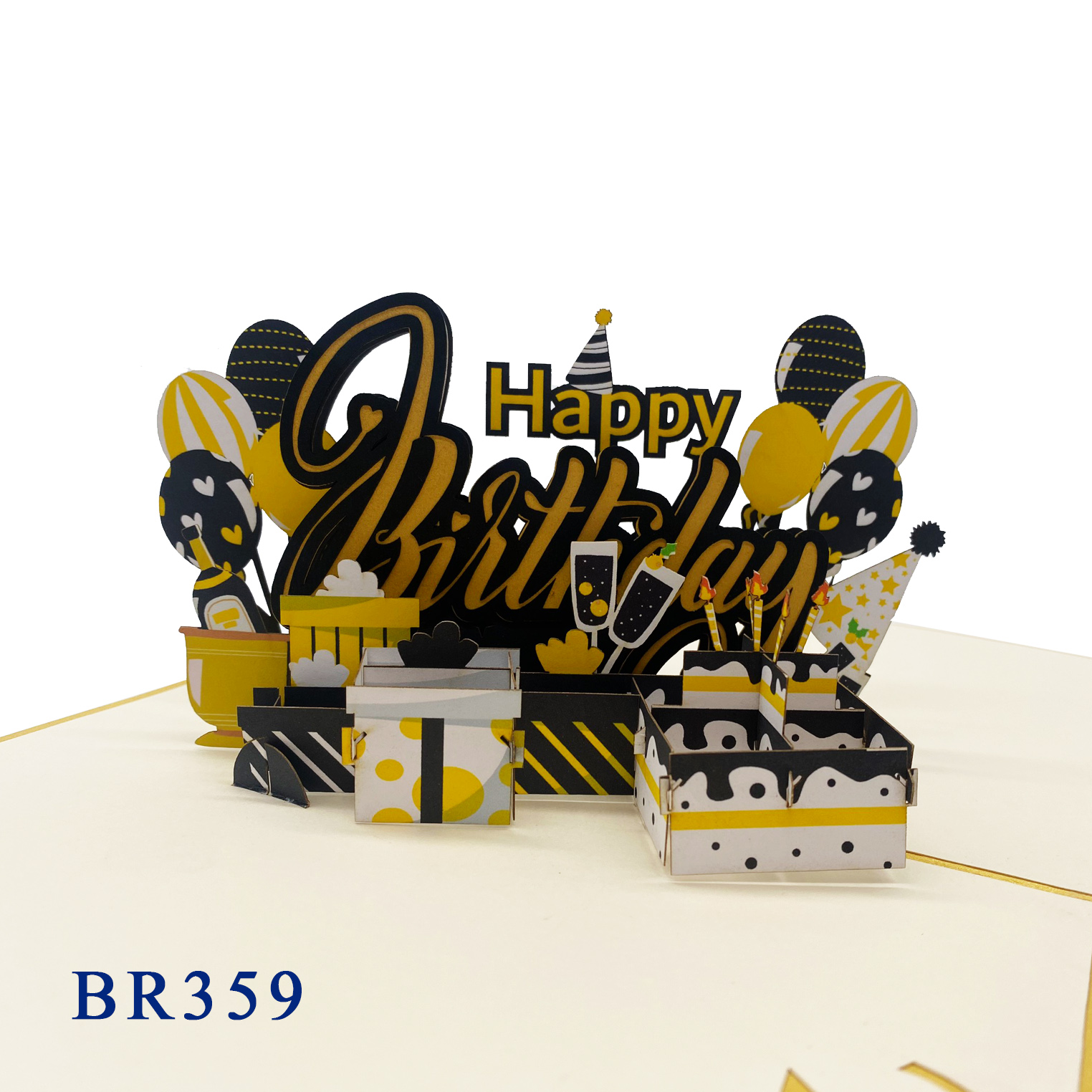 Happy Birthday For Men Pop Up Card