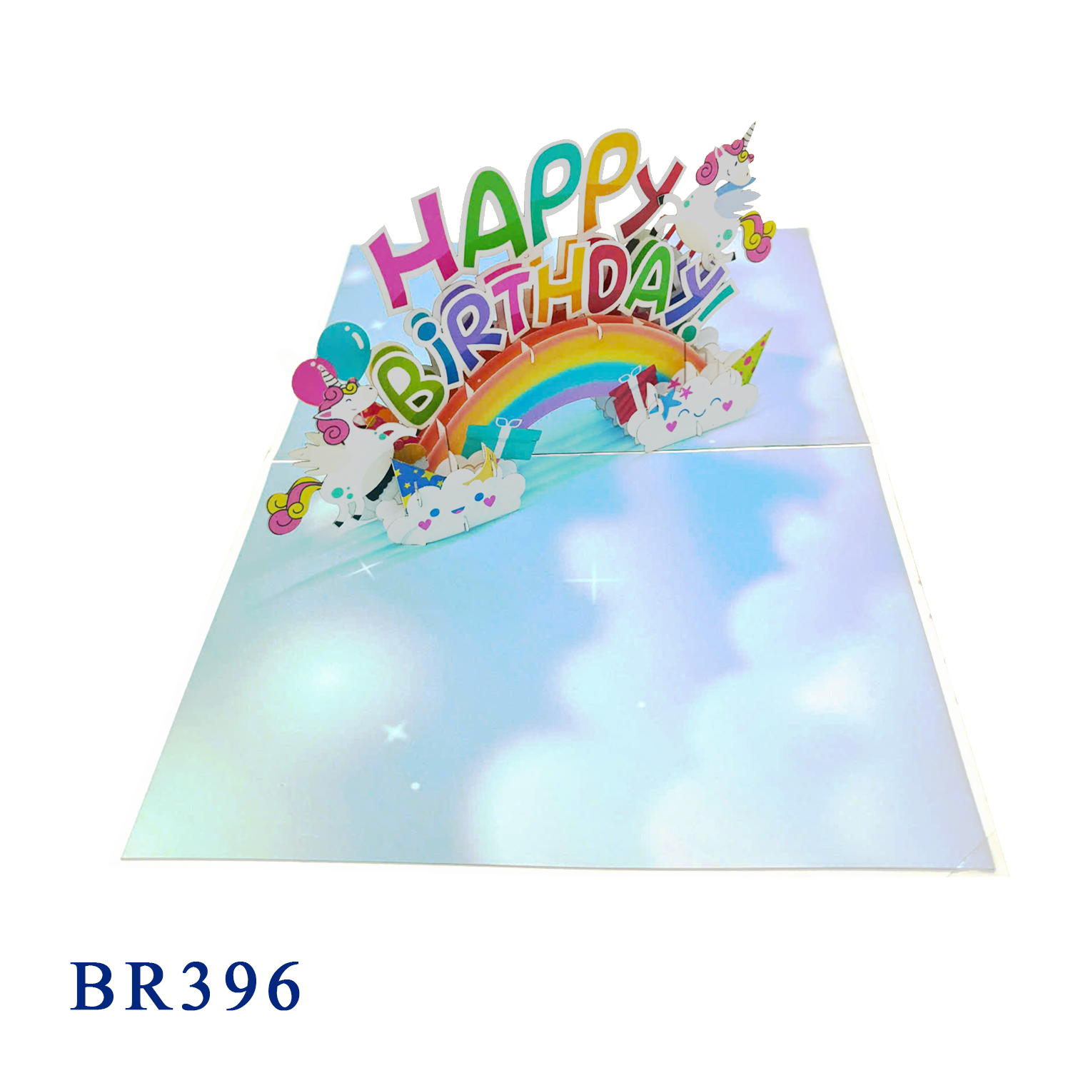 Happy Birthday Rainbow Pop Up Card
