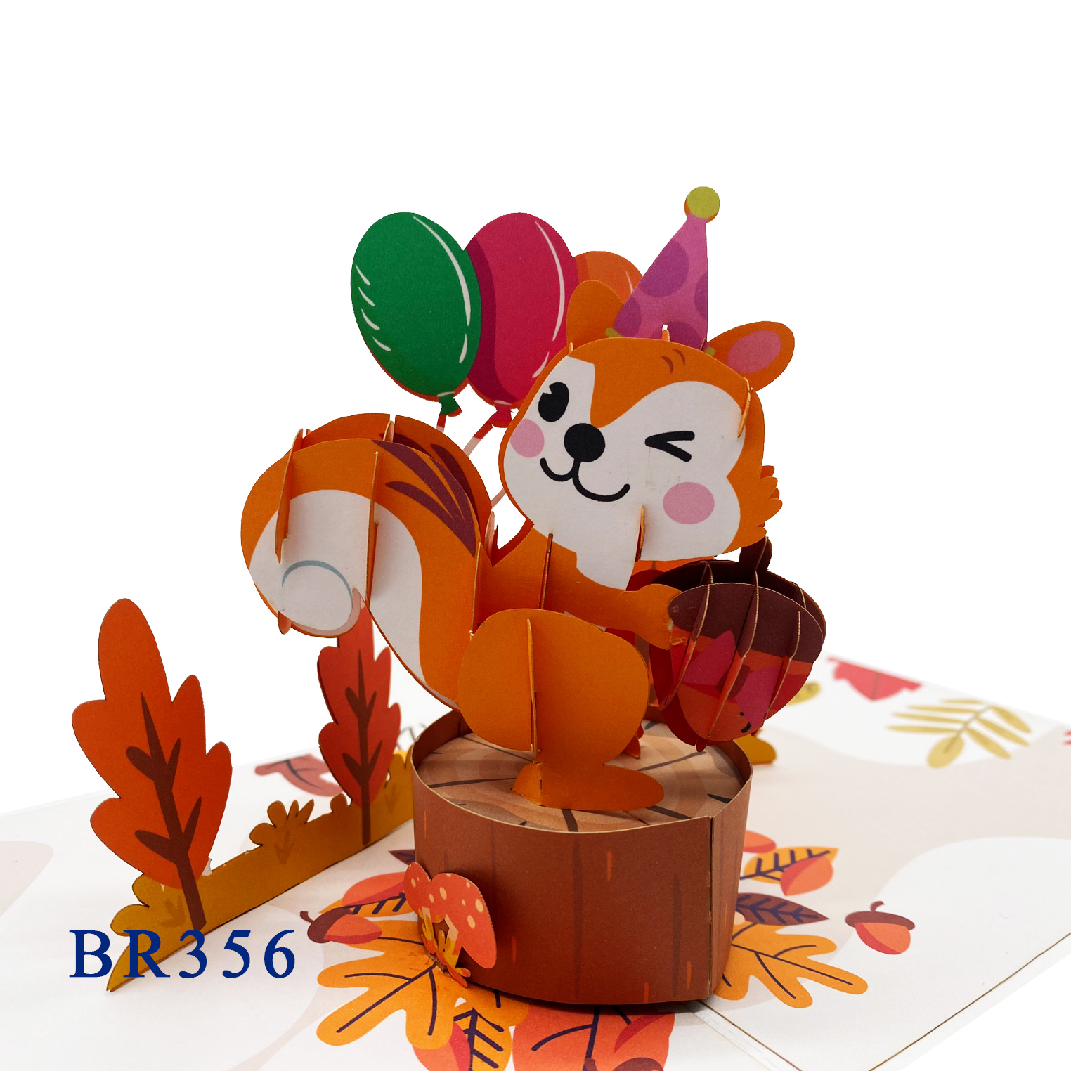 Happy Birthday Squirrel Pop Up Card