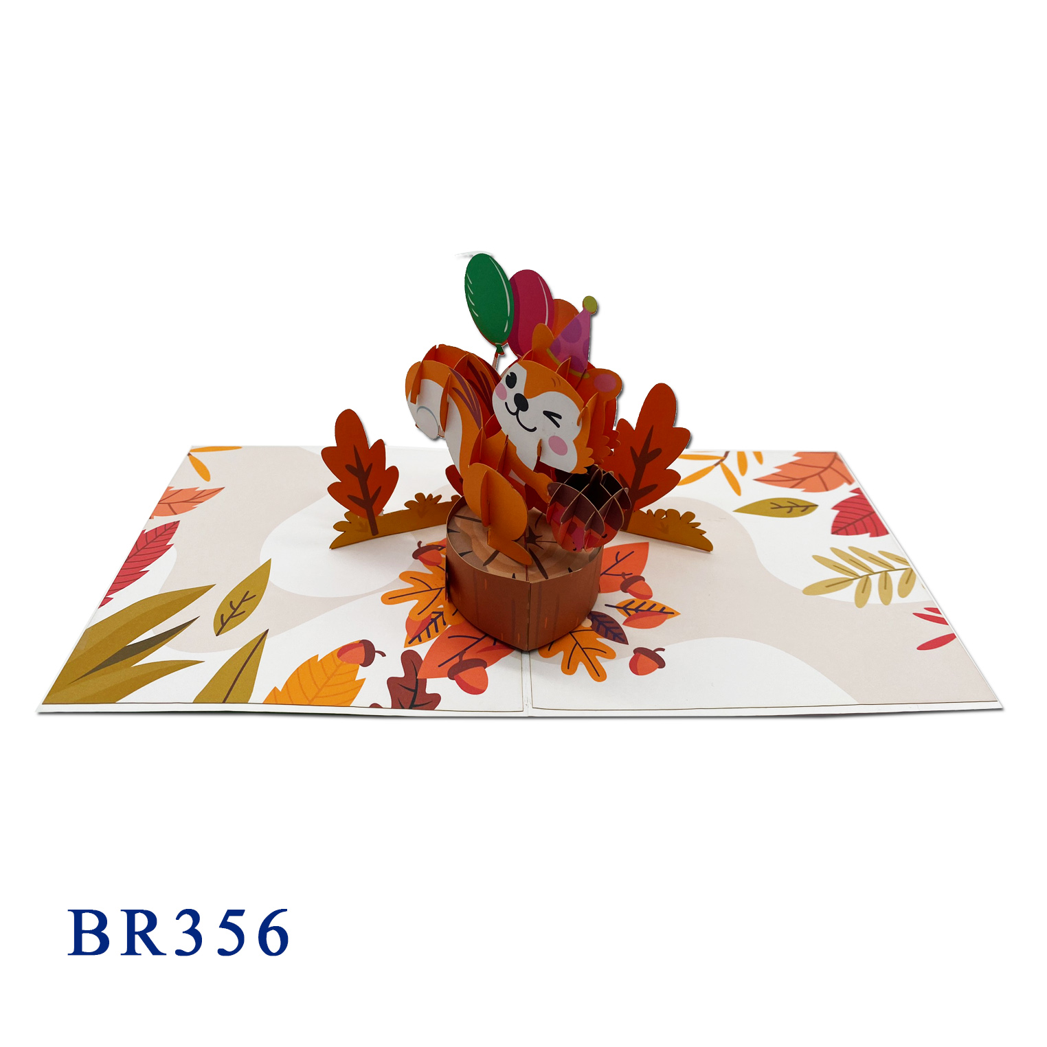 Happy Birthday Squirrel Pop Up Card