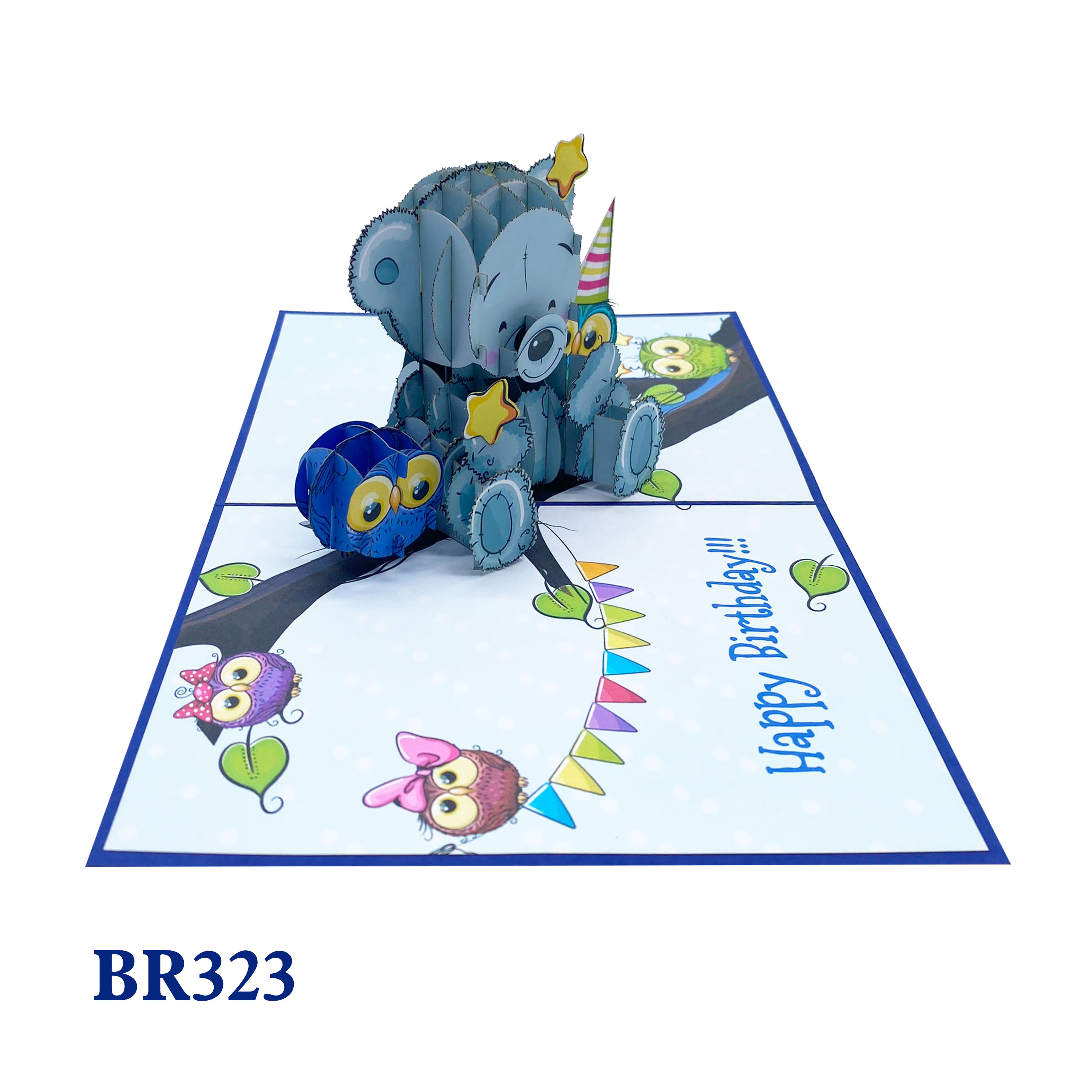 Happy Birthday Teddy Bear Pop Up Card