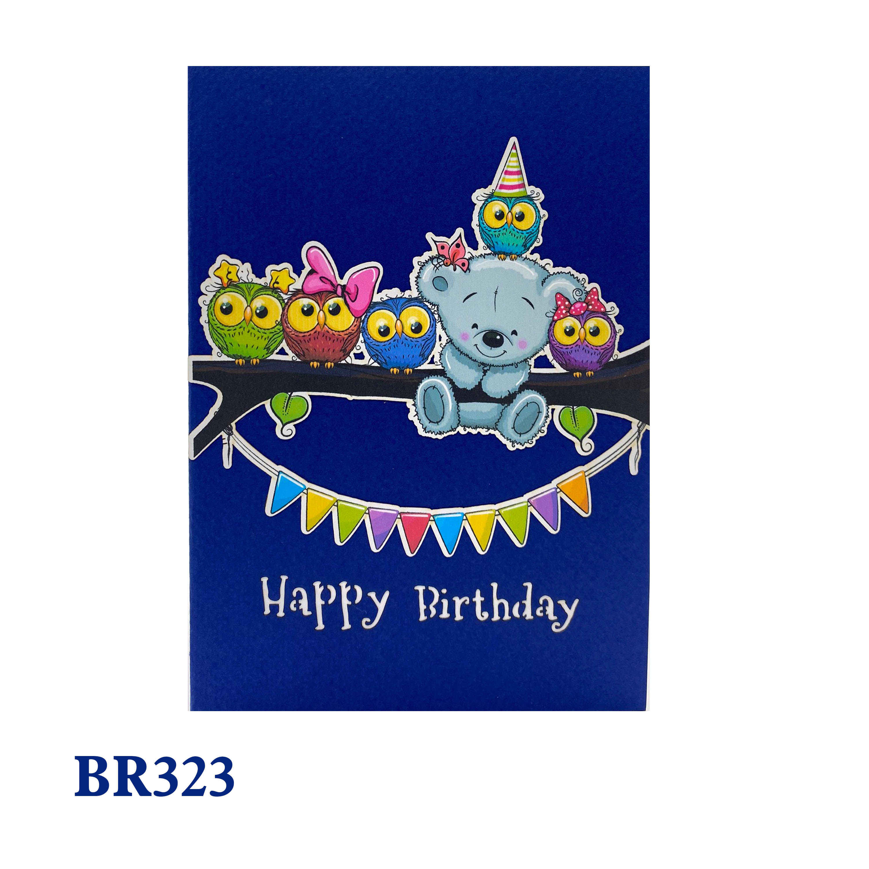 Happy Birthday Teddy Bear Pop Up Card